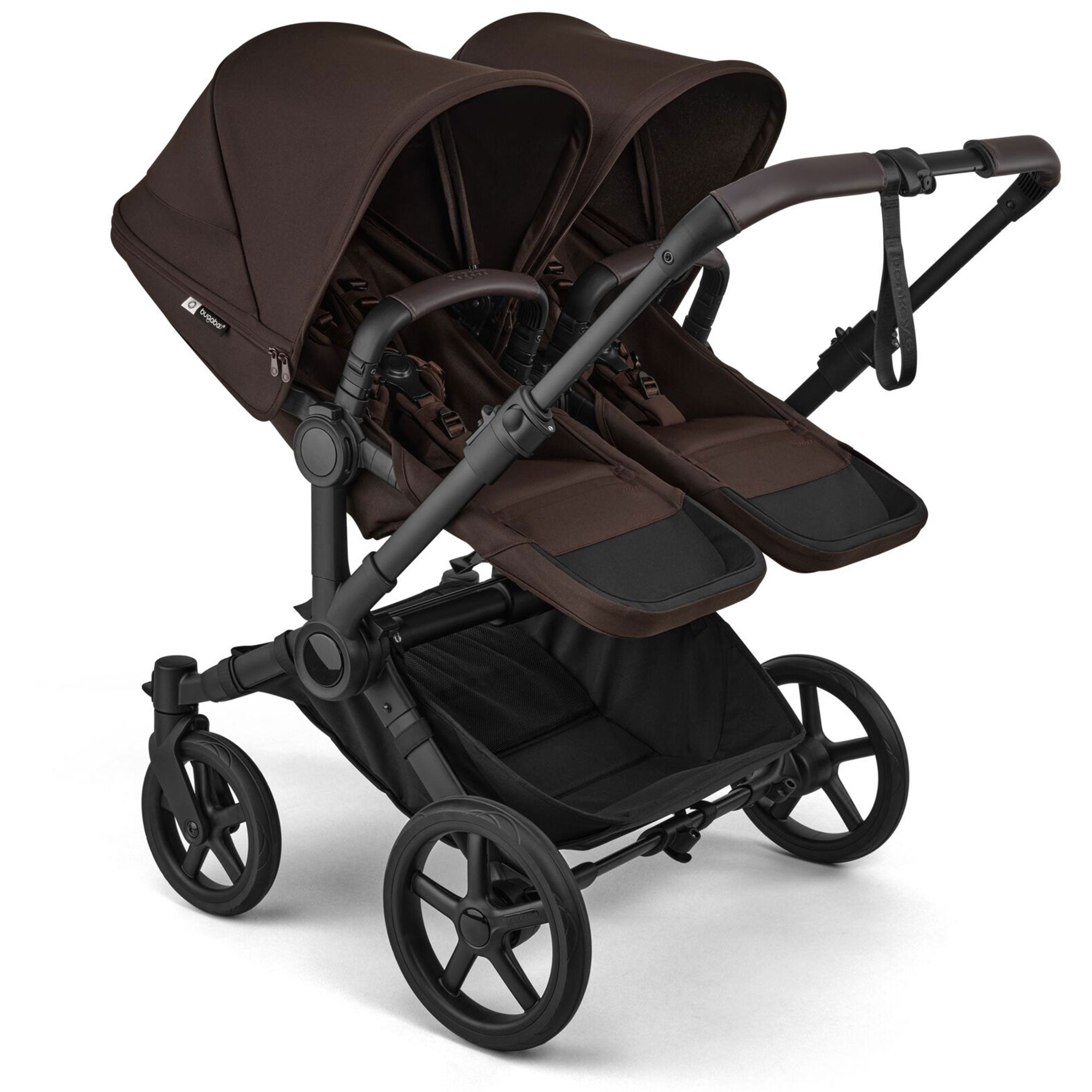 Bugaboo Donkey 6 Double Essential Bundle in Cocoa Brown