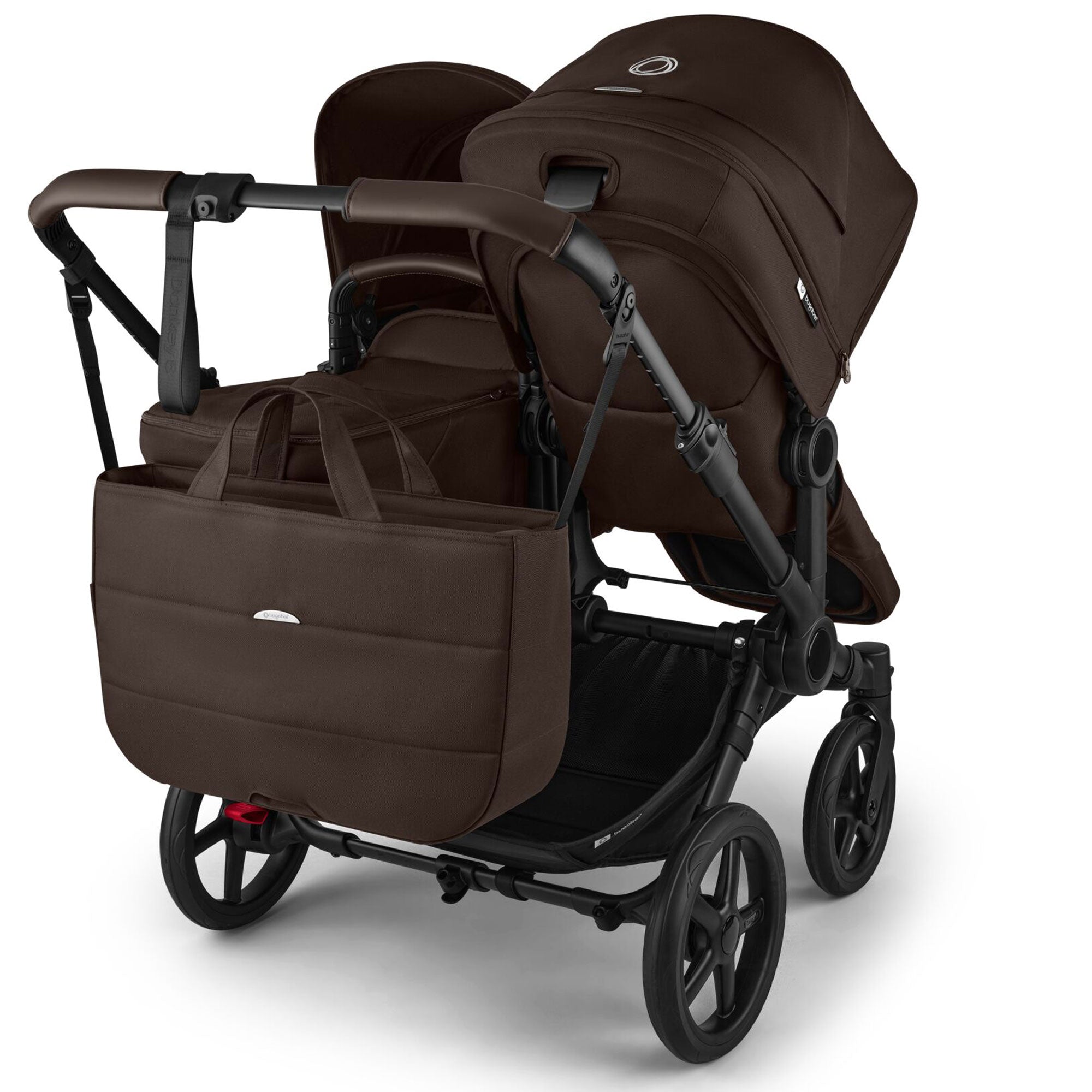Bugaboo Donkey 6 Double Ultimate Newborn Bundle in Cocoa Brown