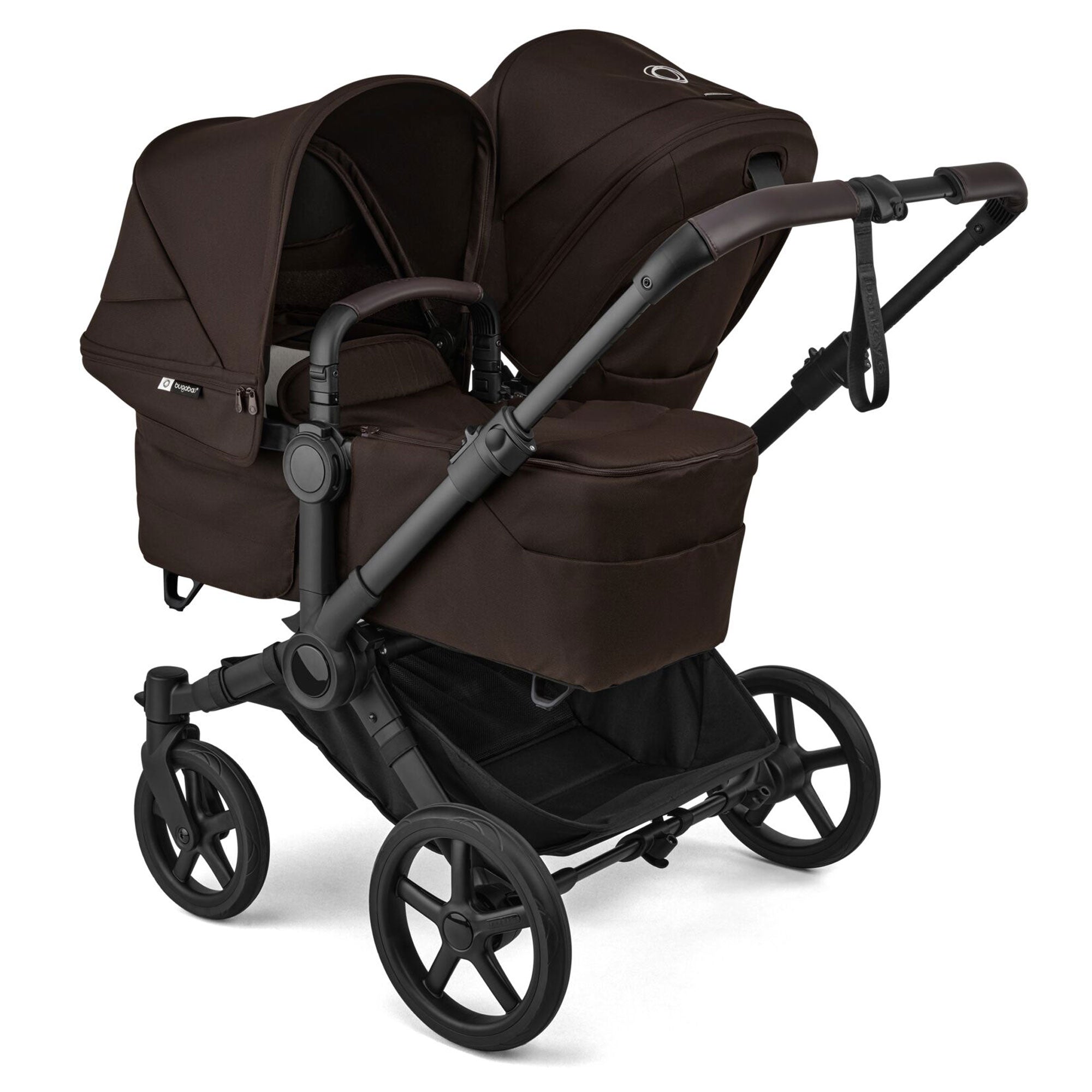 Bugaboo Donkey 6 Double Essential Bundle in Cocoa Brown