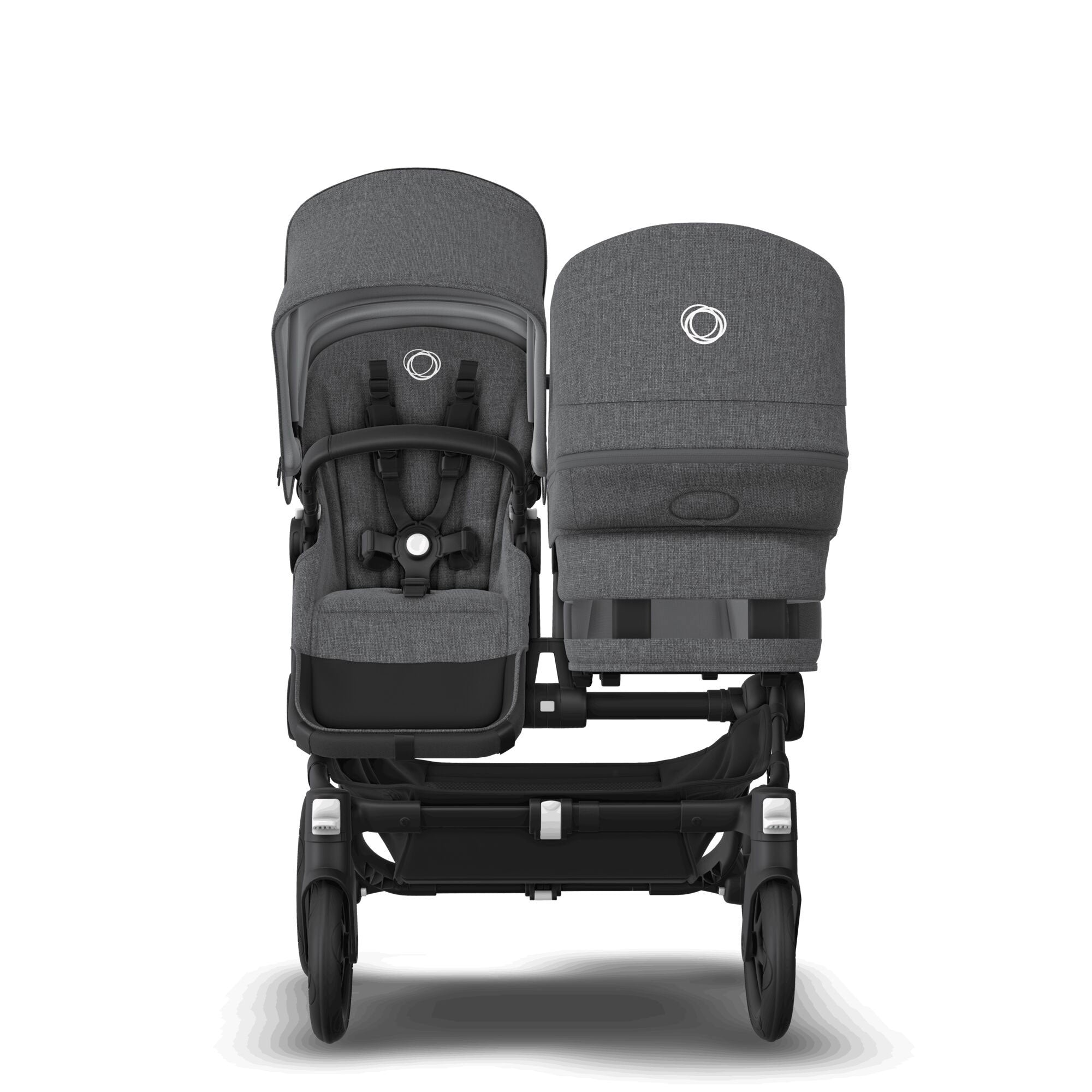 Bugaboo Donkey 5 Duo Ultimate Newborn Bundle in Grey Mélange