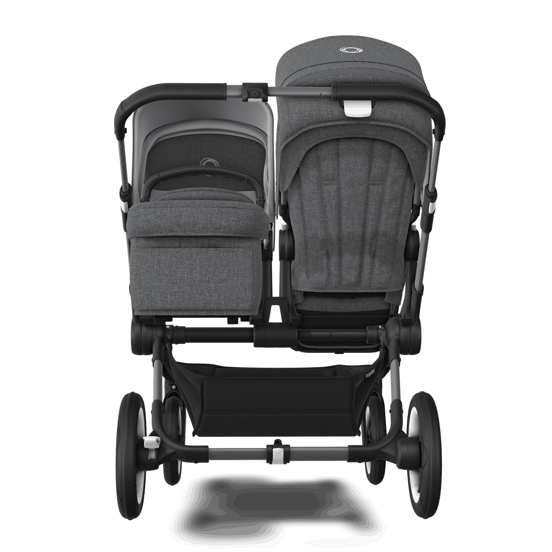 Bugaboo Donkey 5 Duo Ultimate Newborn Bundle in Grey Mélange