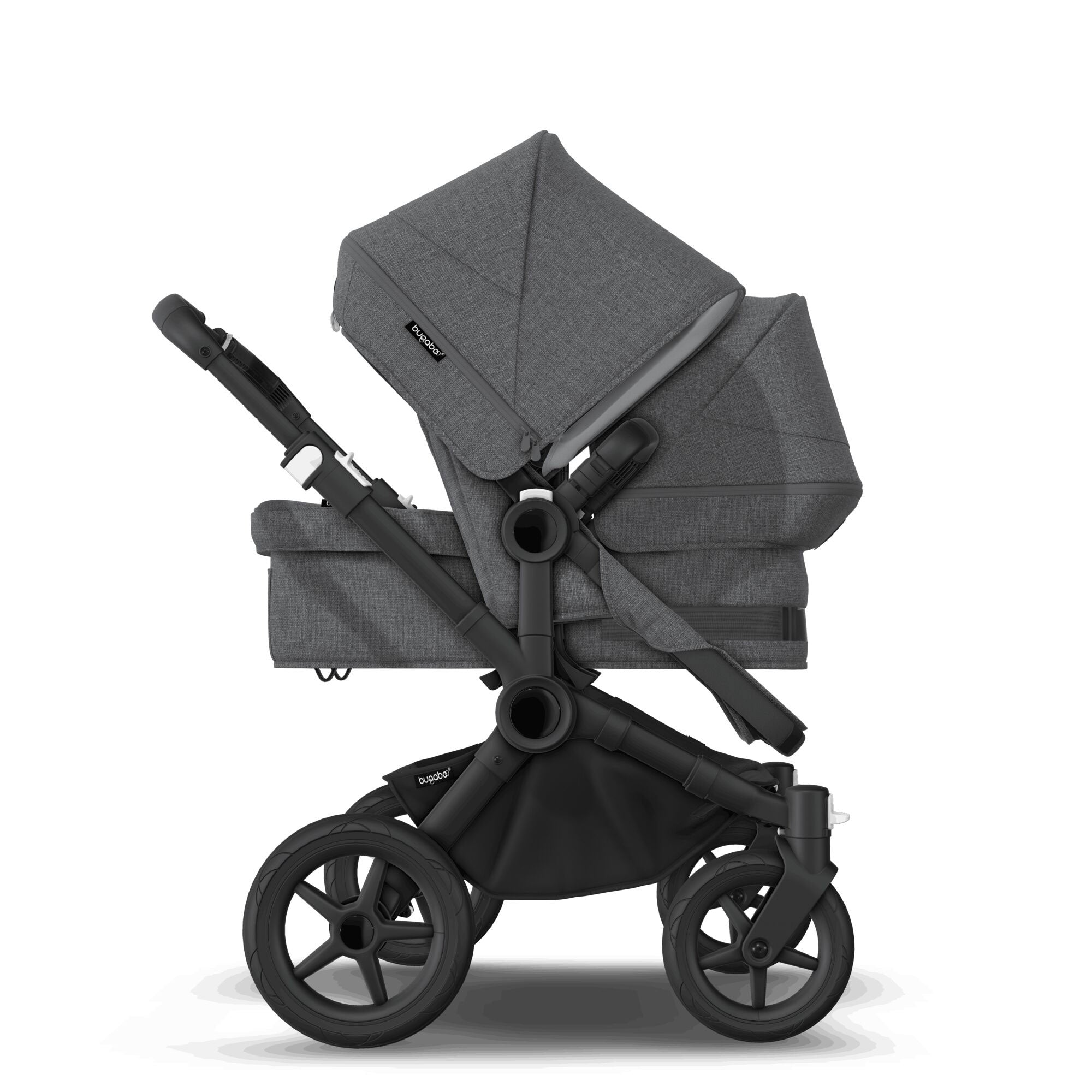Bugaboo Donkey 5 Duo Ultimate Newborn Bundle in Grey Mélange