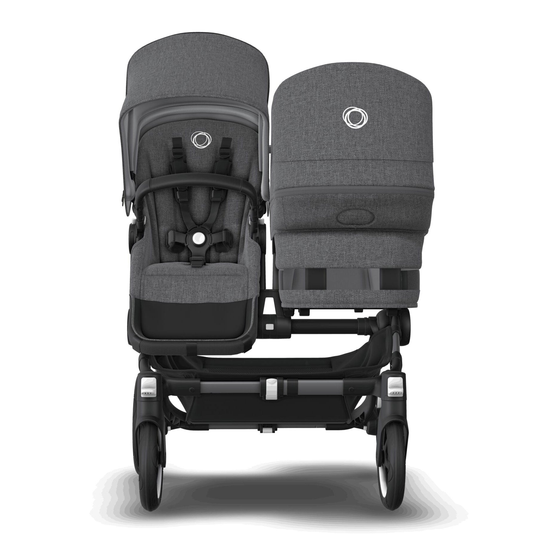 Bugaboo Donkey 5 Duo Ultimate Newborn Bundle in Grey Mélange
