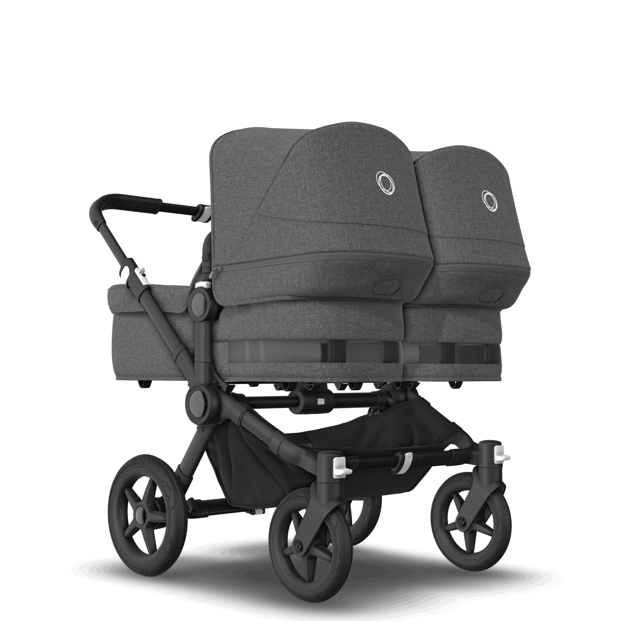 Bugaboo Donkey 5 Twin Ultimate Newborn Bundle in Grey Mélange