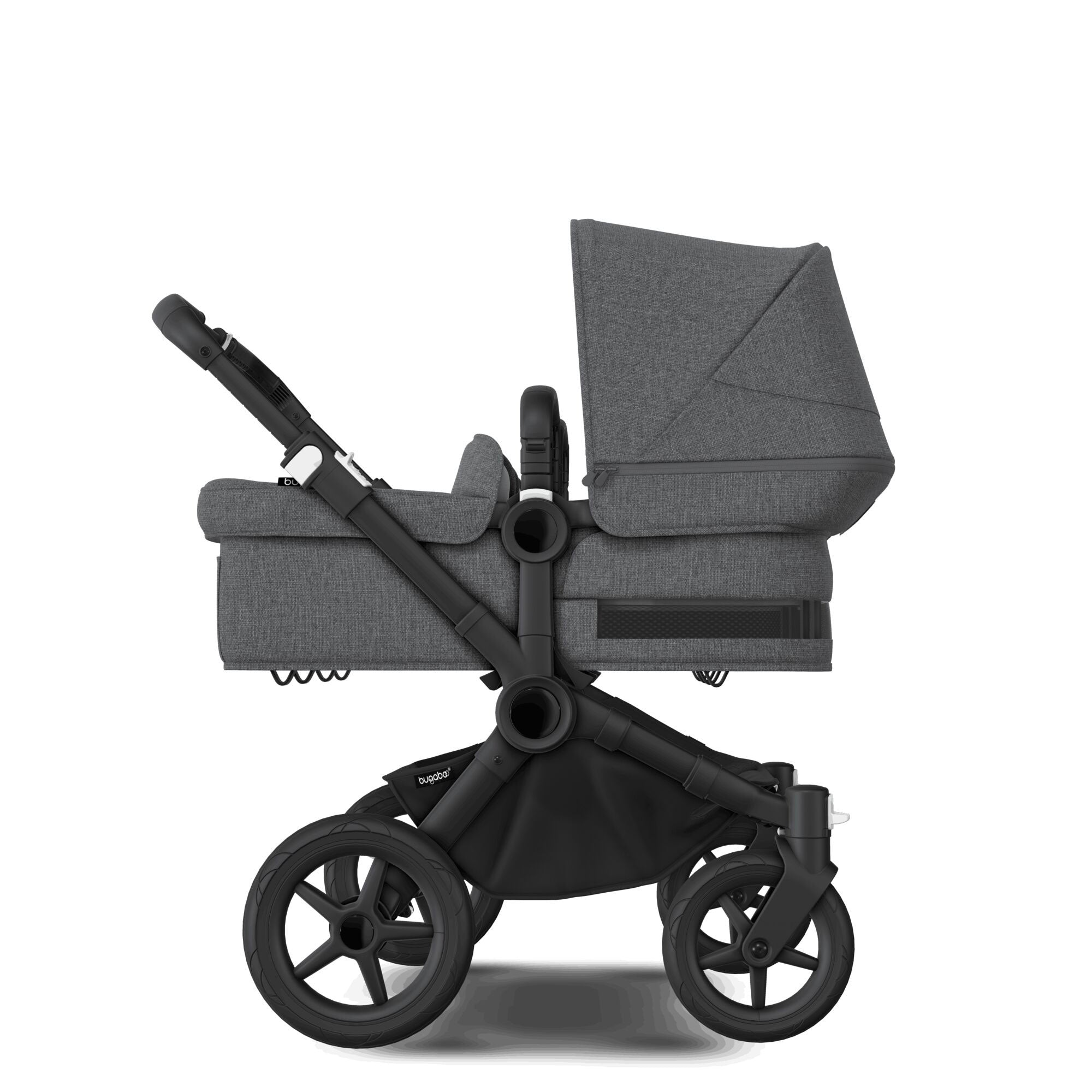 Bugaboo Donkey 5 Twin Ultimate Newborn Bundle in Grey Mélange