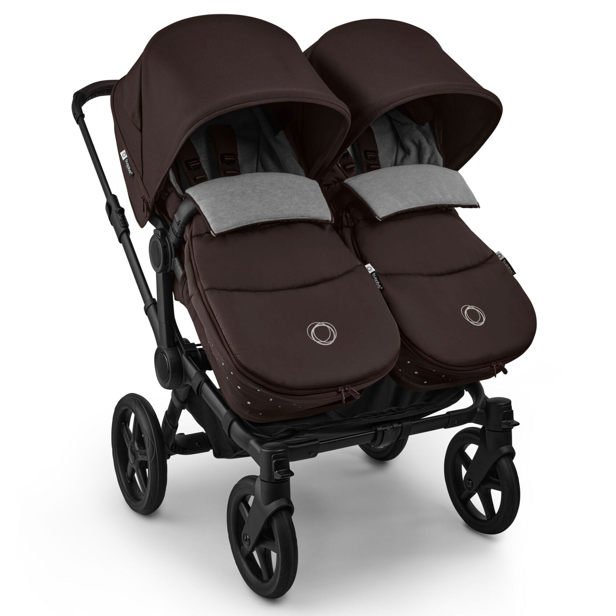 Bugaboo Donkey 6 Twin Essential Bundle in Cocoa Brown
