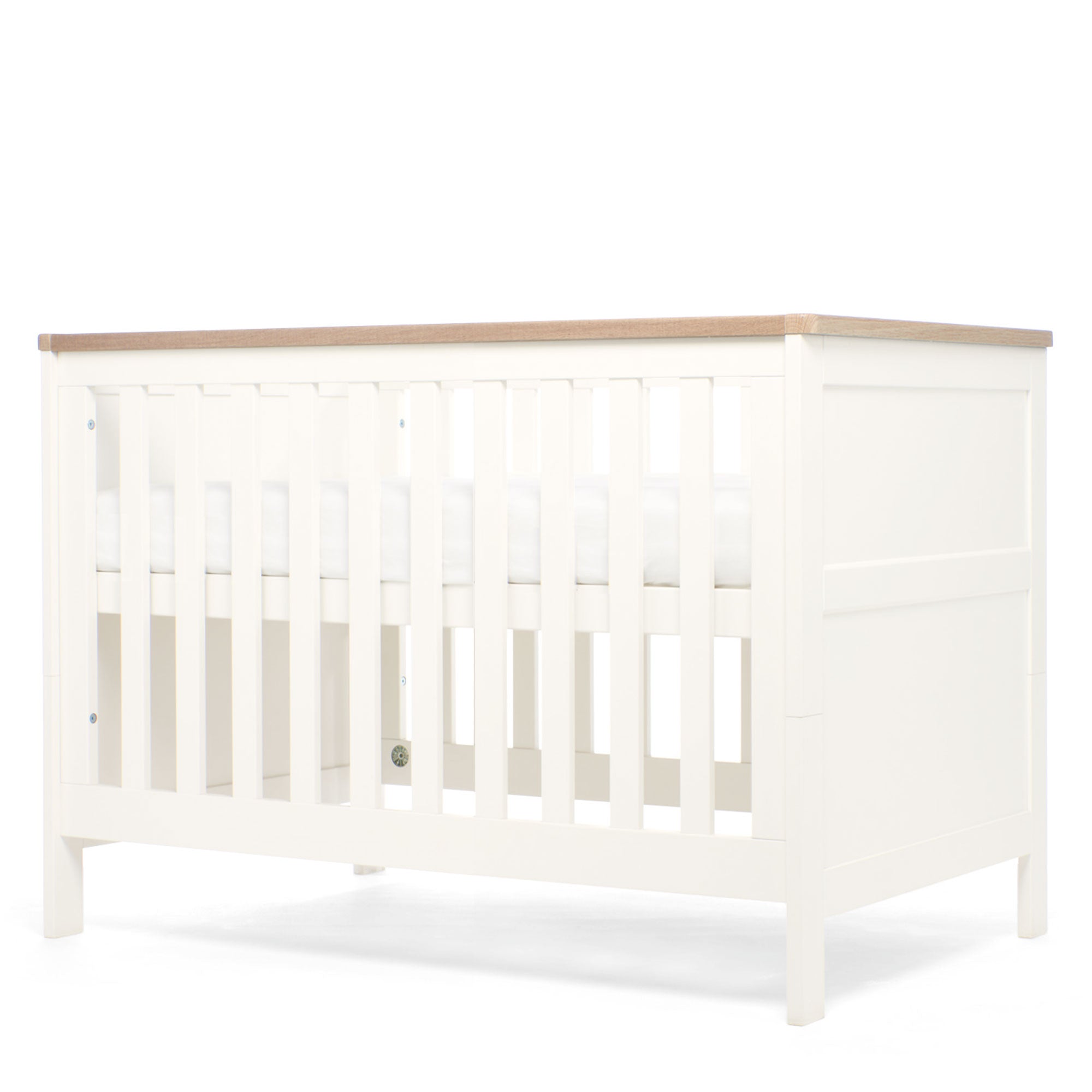 Mamas & Papas Wedmore 2 Piece Convertible Cot Set in White
