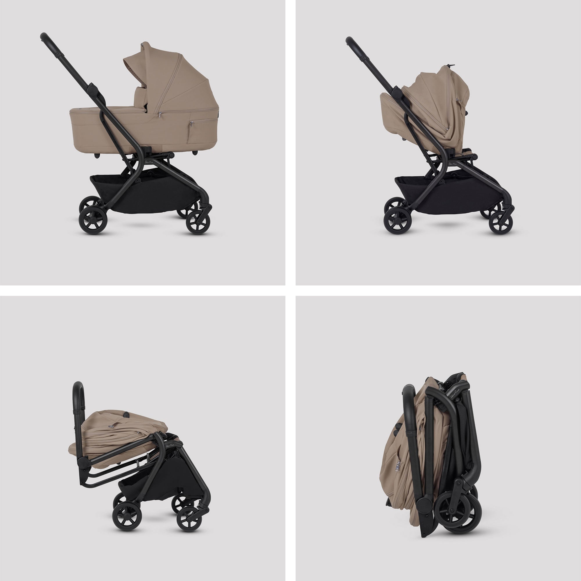 Silver Cross Nia Travel System with Accessories in Champagne