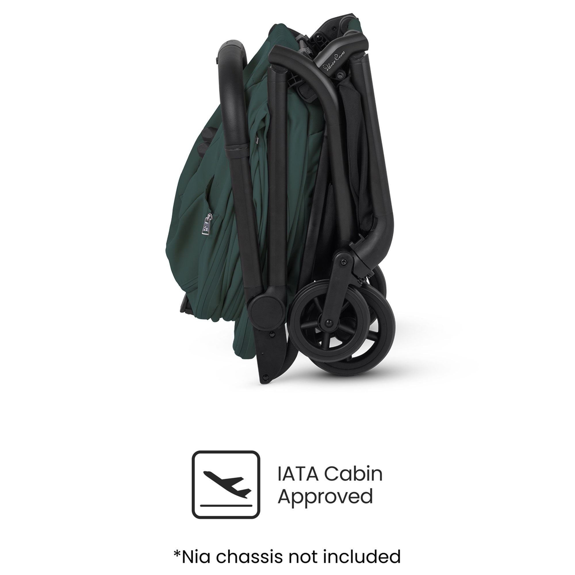 Silver Cross Nia Stroller with Carrycot in Conifer