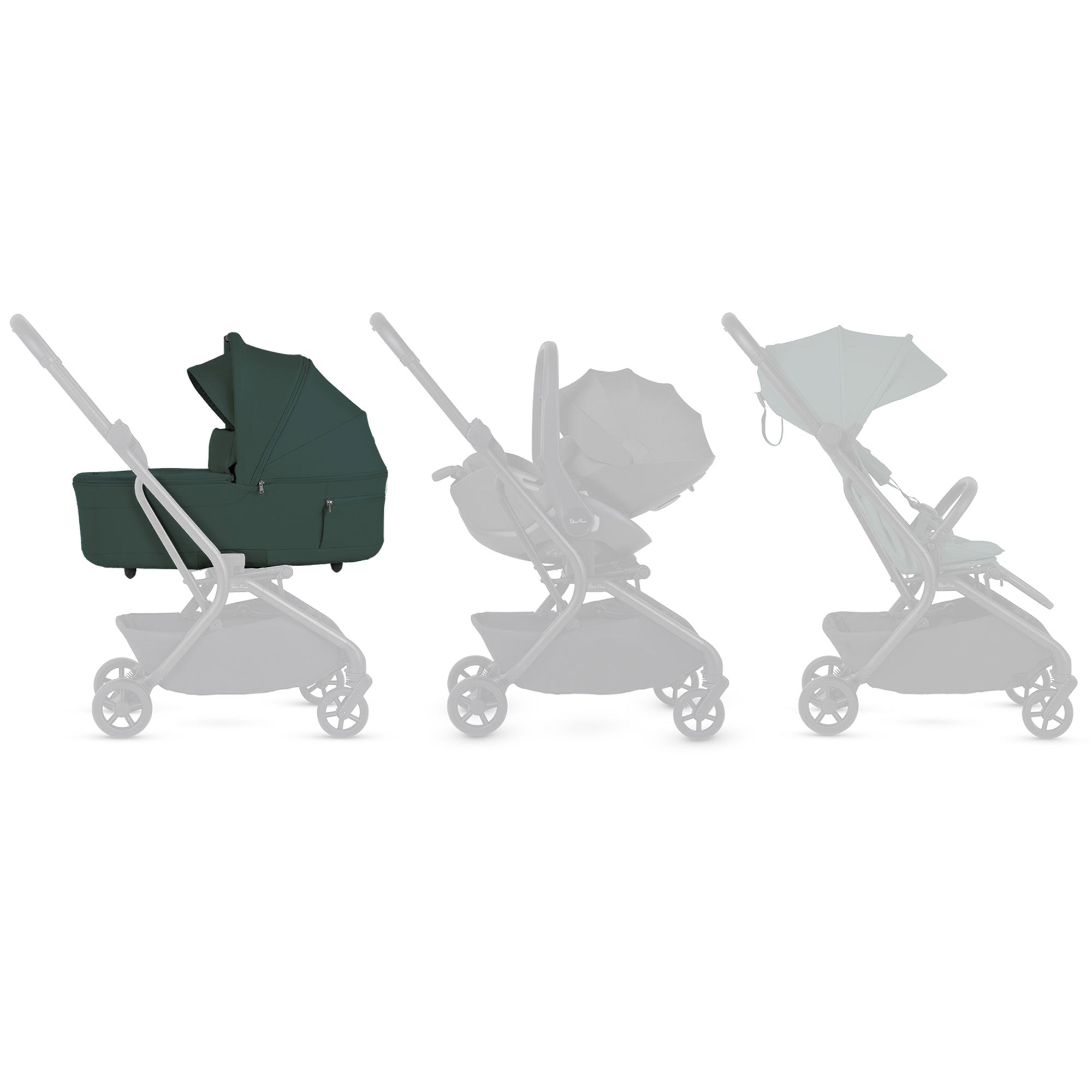 Silver Cross Nia Carrycot in Conifer
