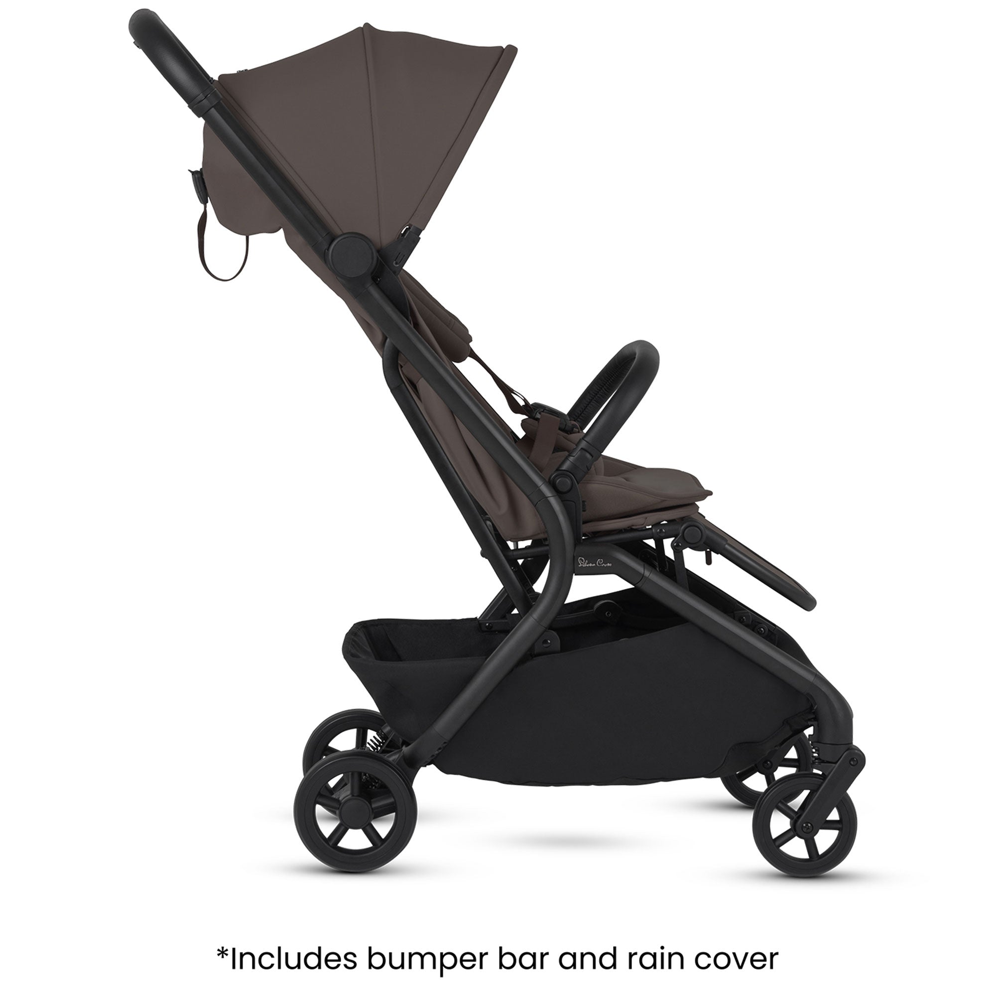 Silver Cross Nia Stroller with Carrycot in Chocolate