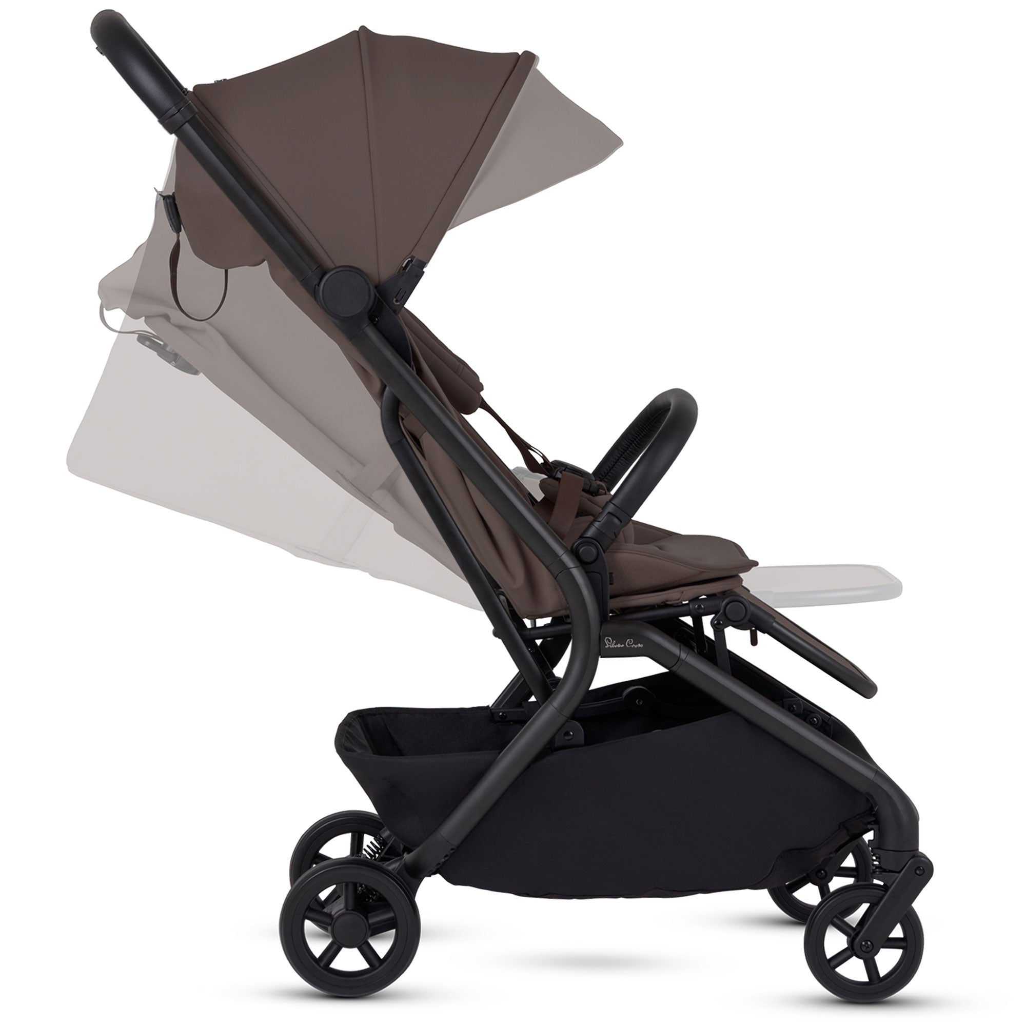 Silver Cross Nia Stroller with Carrycot in Chocolate