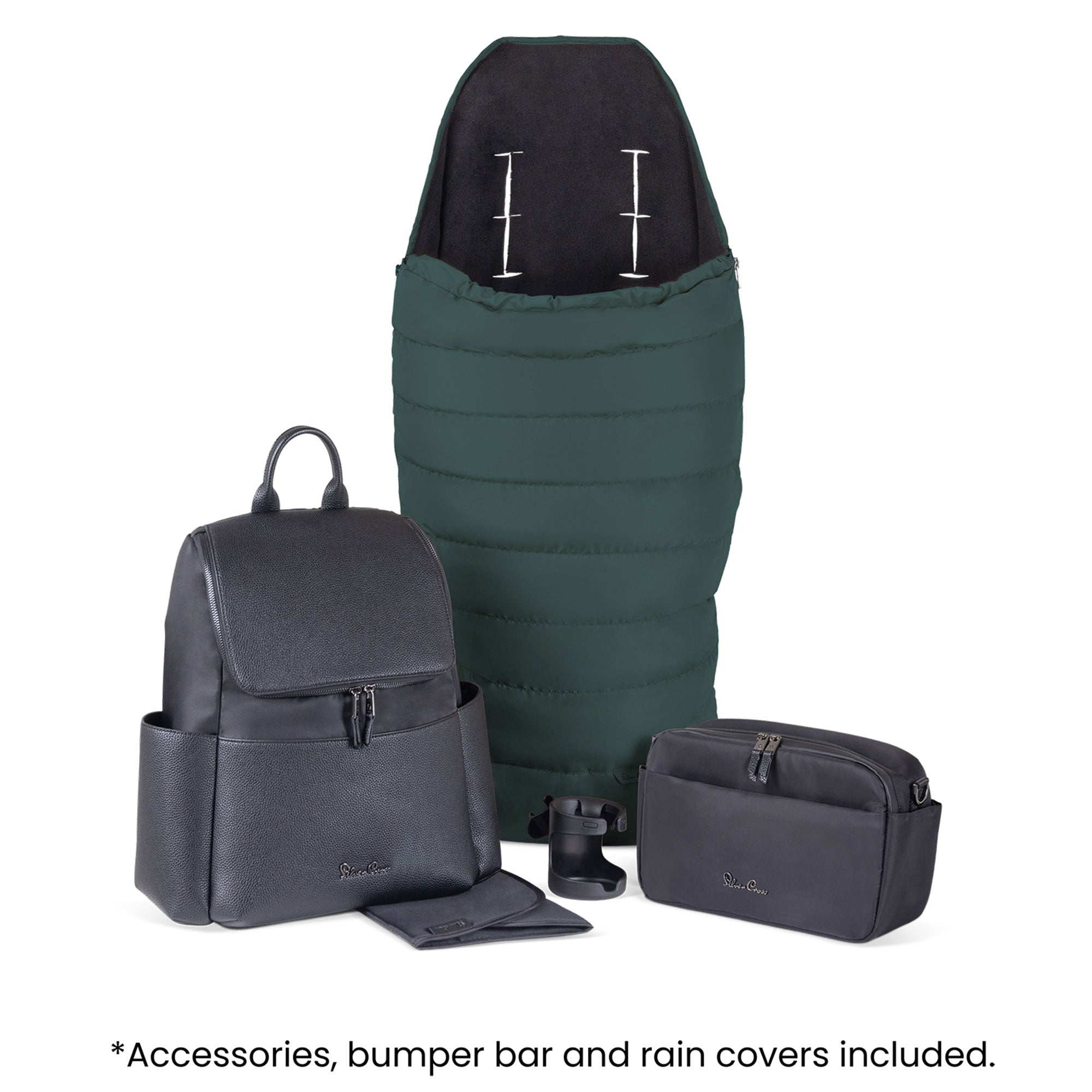 Silver Cross Nia Travel System with Accessories in Conifer