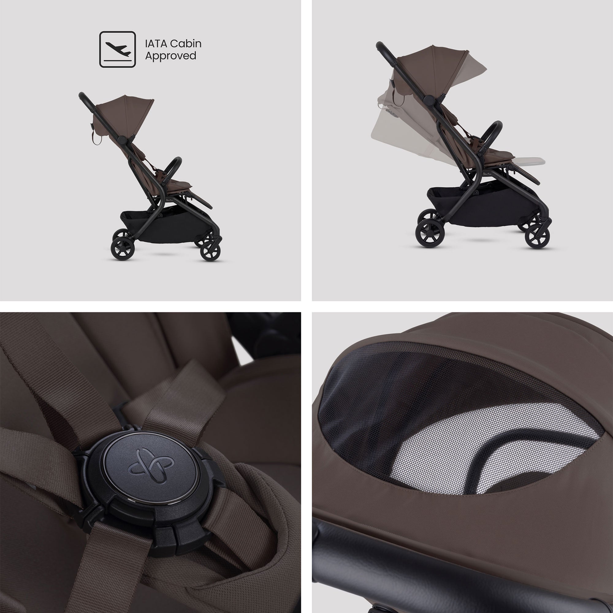 Silver Cross Nia Travel System in Chocolate