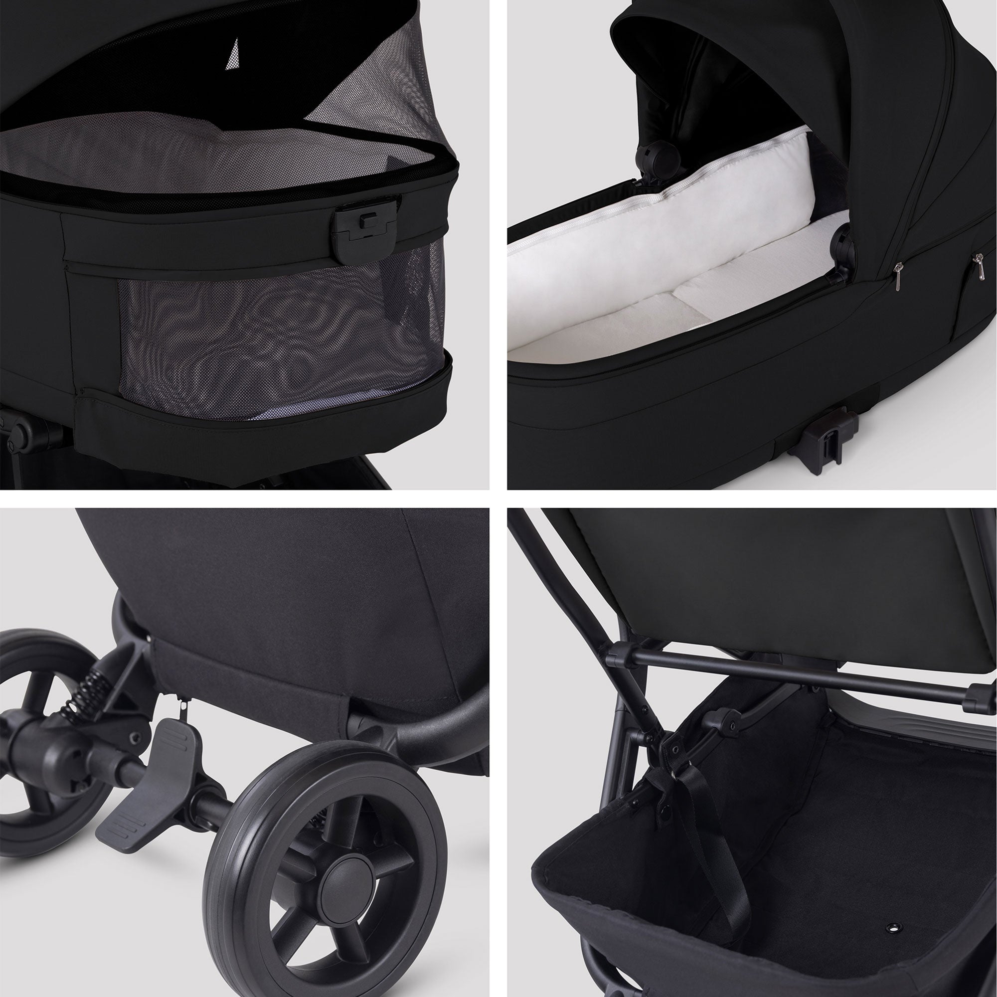 Silver Cross Nia Travel System with Accessories in Onyx