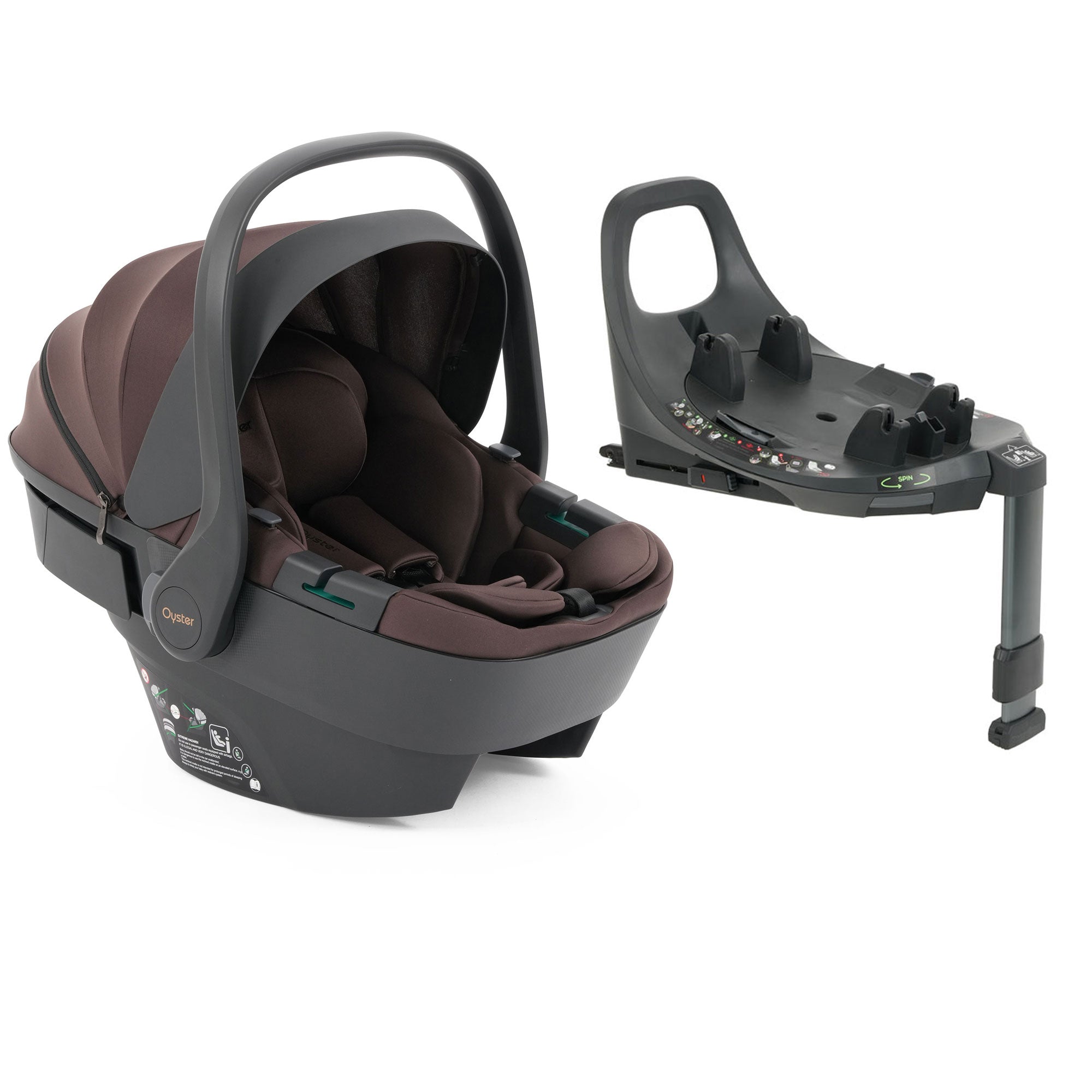 Oyster Capsule 360 i-Size Car Seat in Chocolate