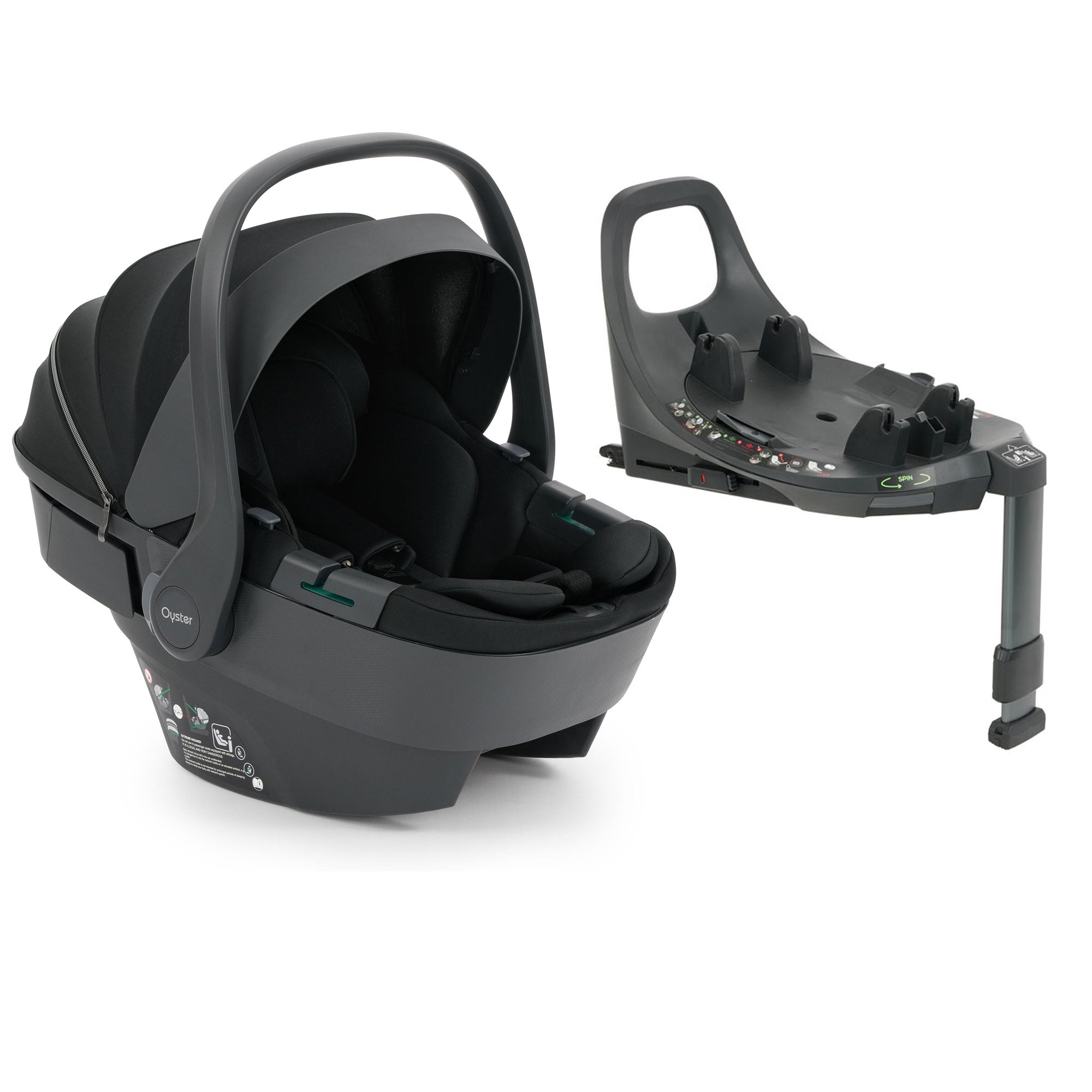 Oyster Capsule 360 i-Size Car Seat in Liquorice