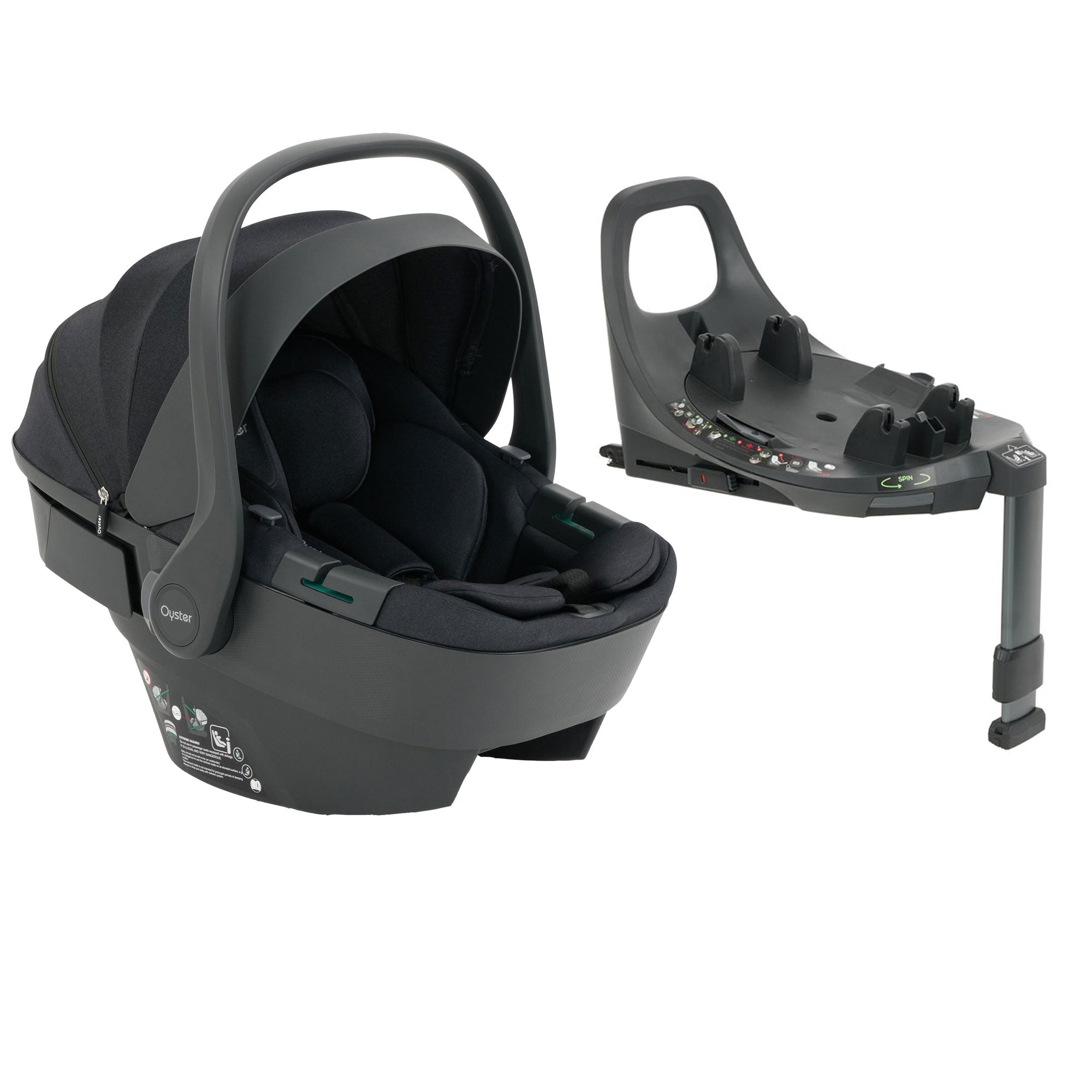 Oyster Capsule 360 i-Size Car Seat in Carbonite