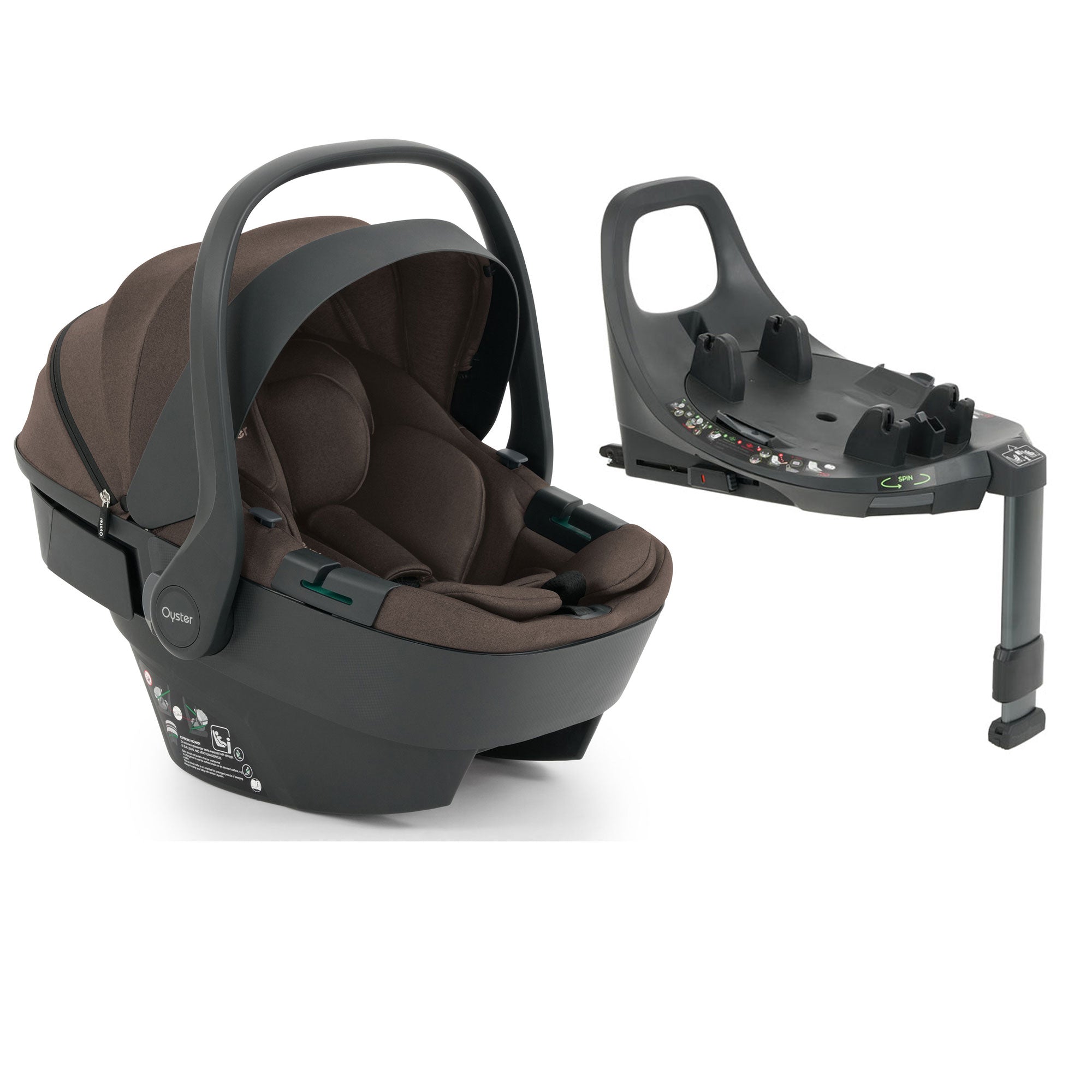 Oyster Capsule 360 i-Size Car Seat in Chocolate Velvet