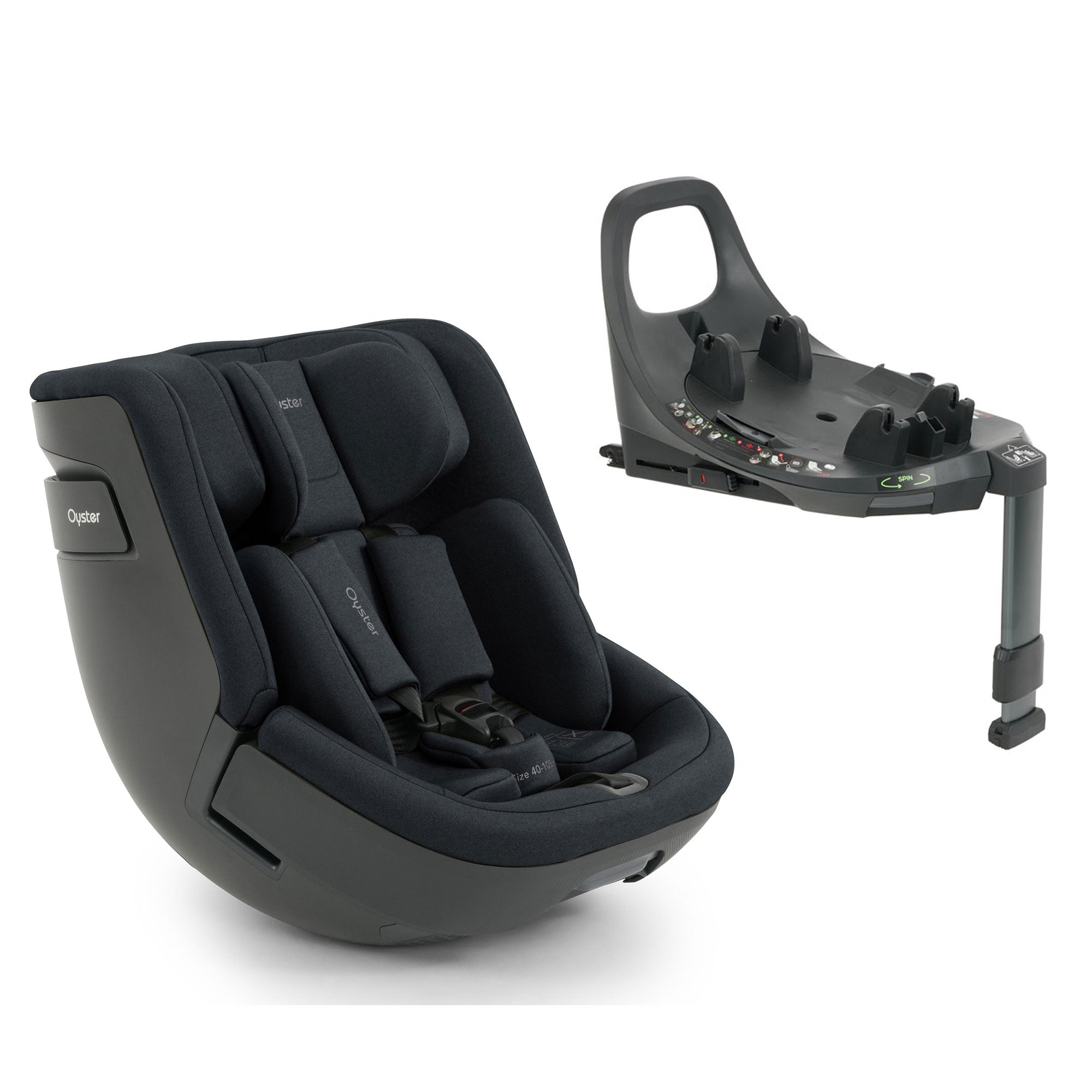 Oyster Toddler 360 i-Size Car Seat in Carbonite