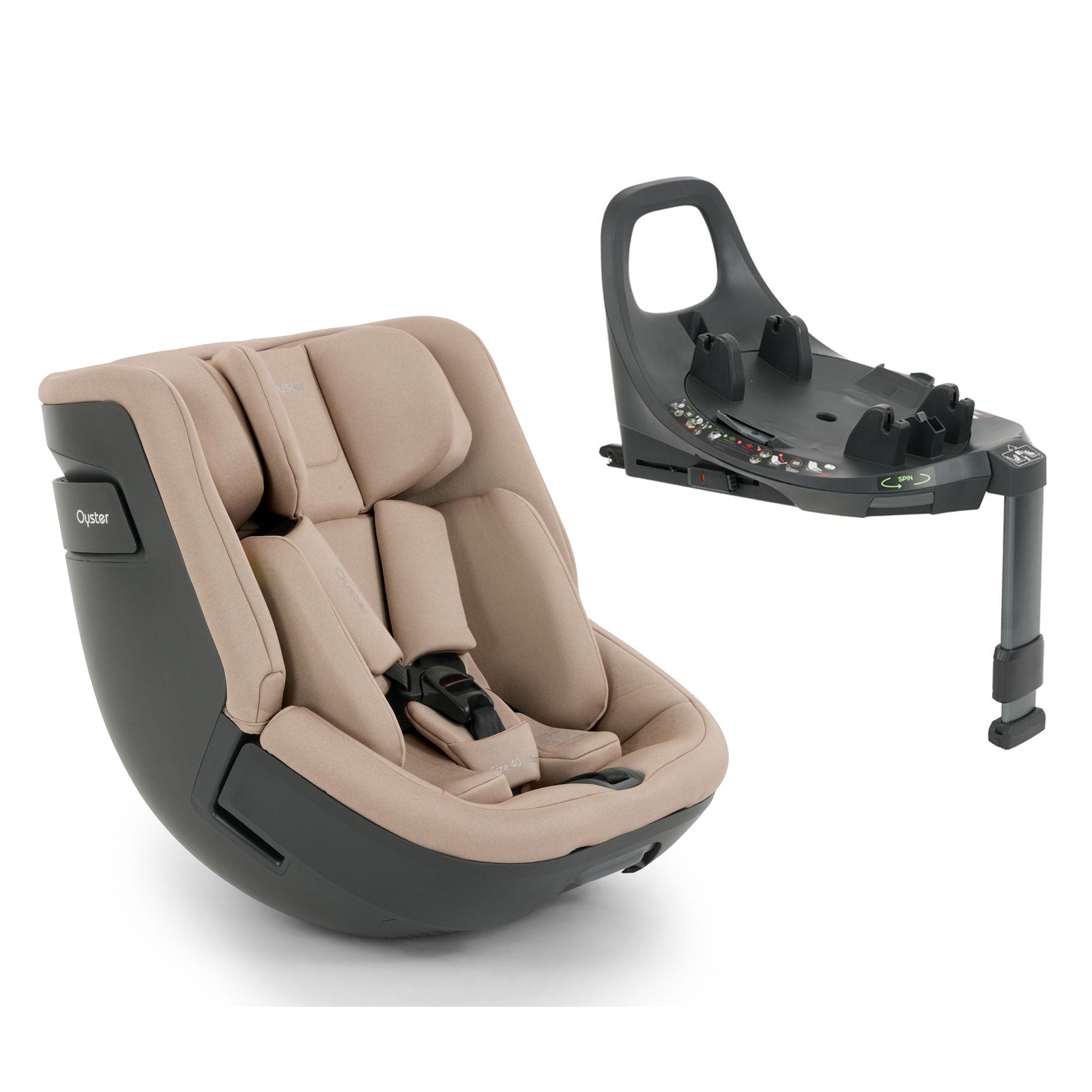 Oyster Toddler 360 i-Size Car Seat in Fawn