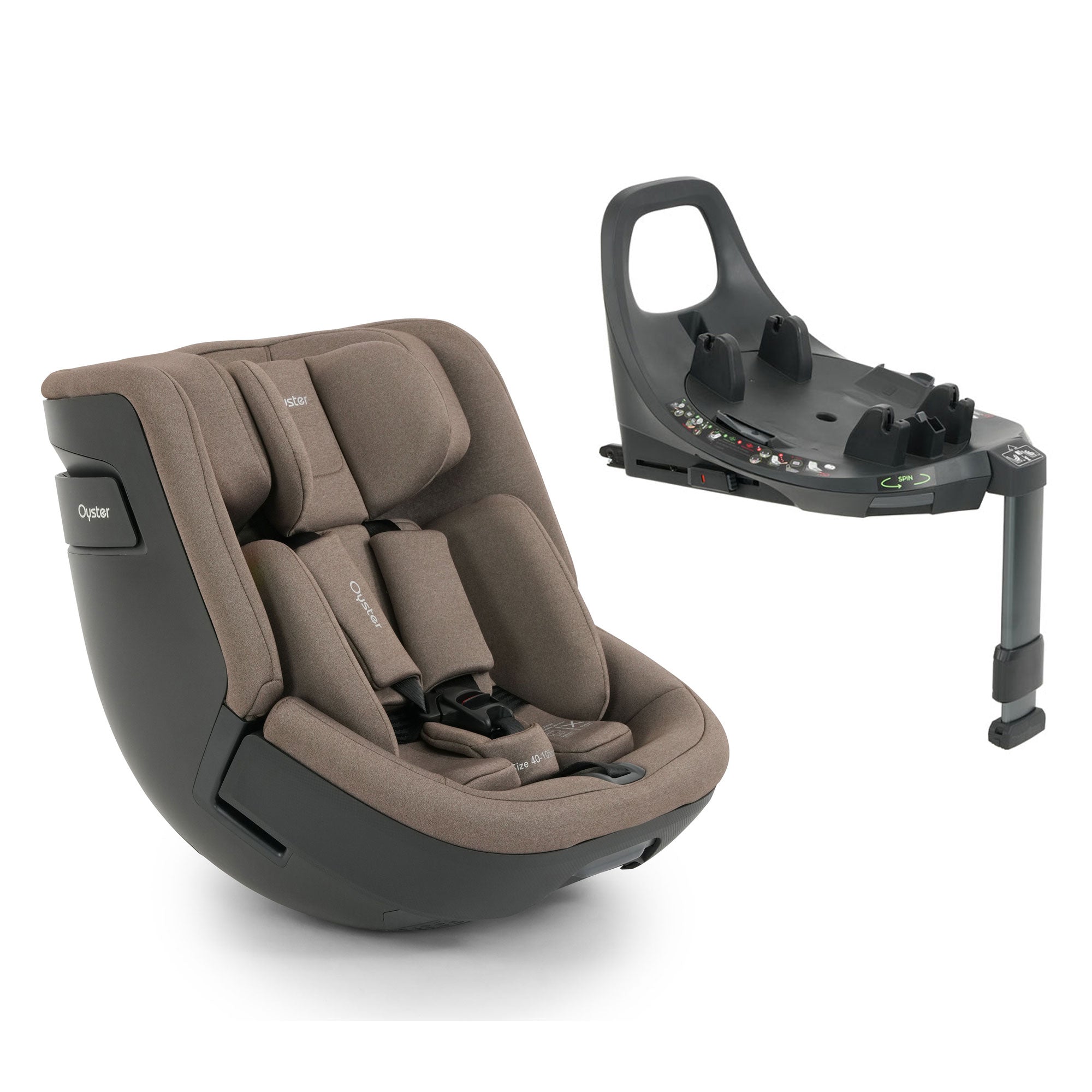 Oyster Toddler 360 i-Size Car Seat in Mink