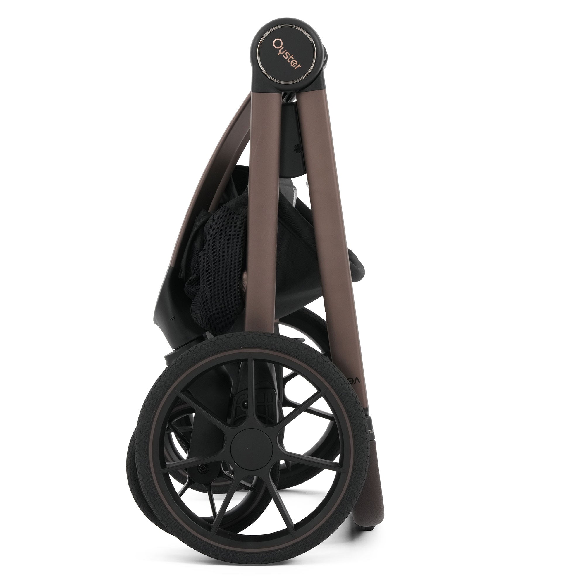 Oyster Vee Stroller & Carrycot Bundle in Chocolate