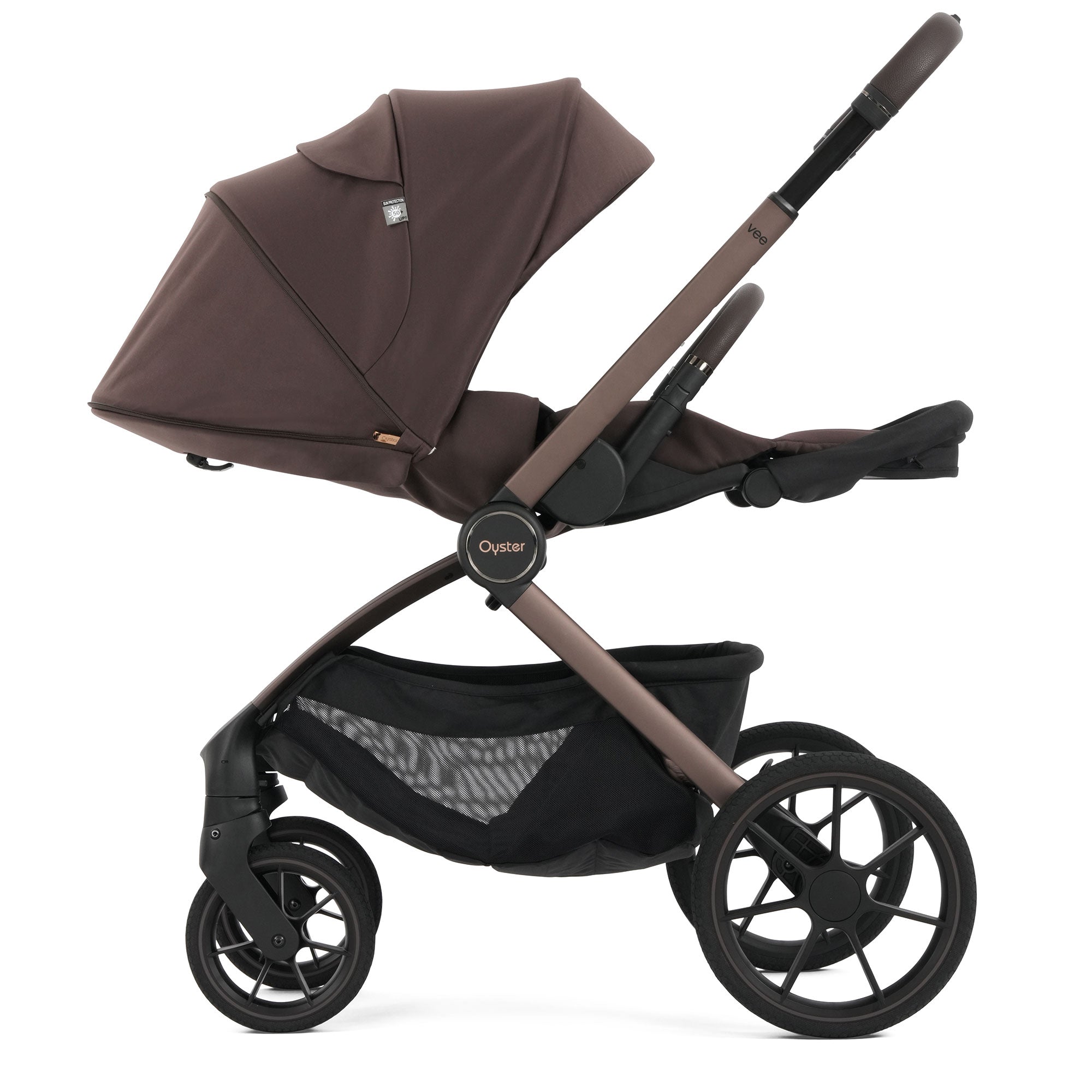 Oyster Vee Travel System Bundle in Chocolate