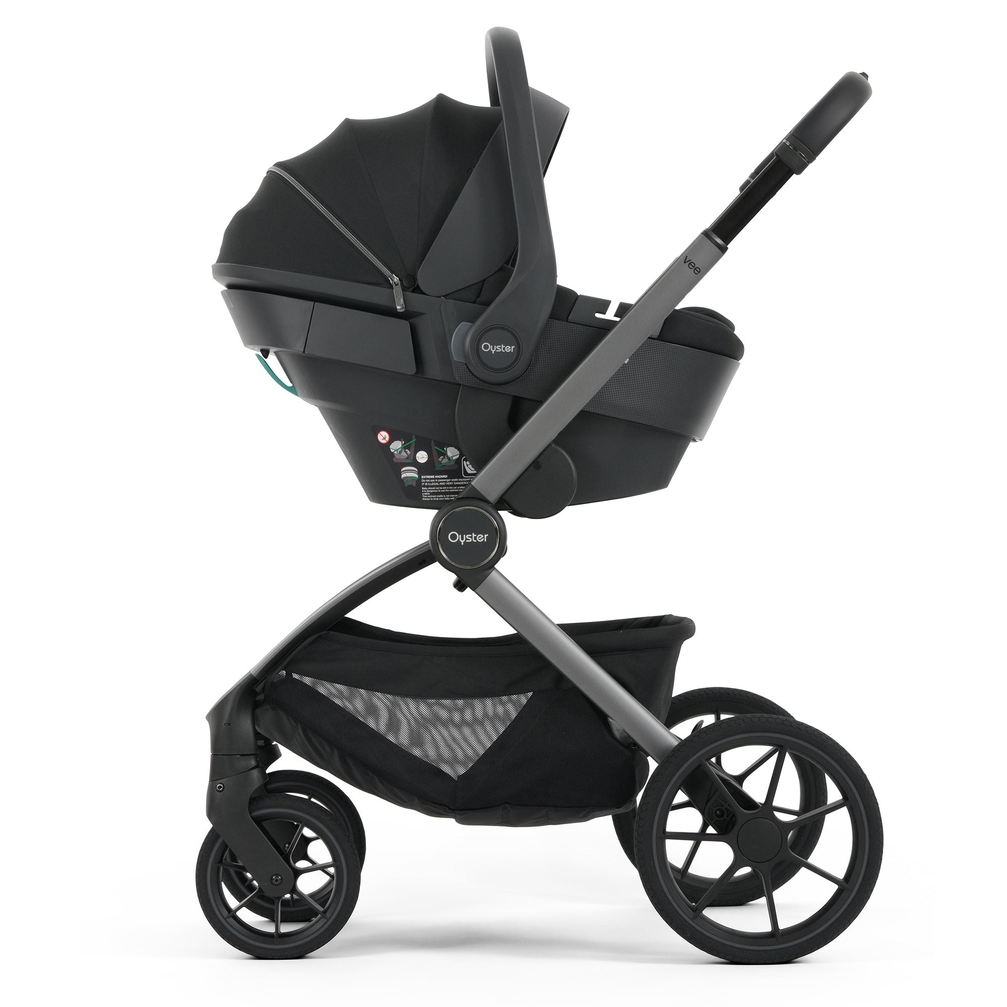 Oyster Vee Travel System Bundle in Liquorice