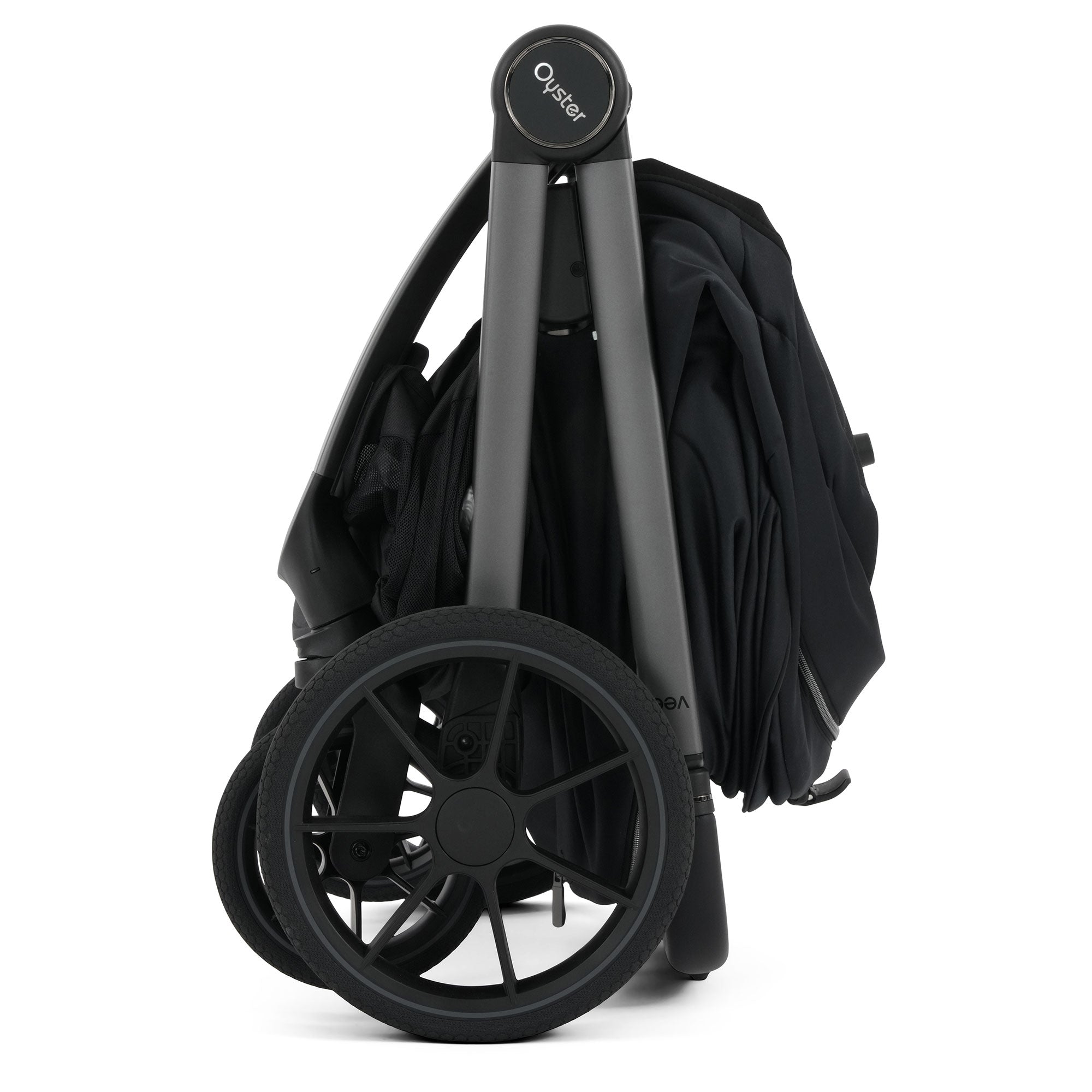 Oyster Vee Stroller & Carrycot Bundle in Liquorice