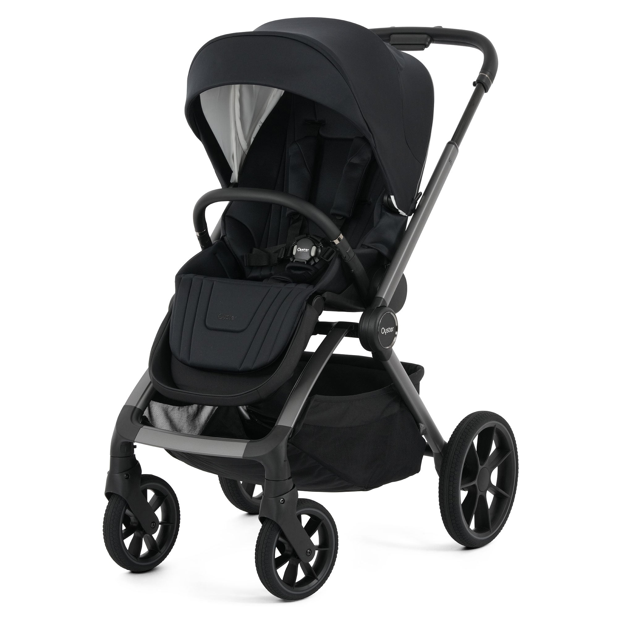 Oyster Vee Stroller & Carrycot Bundle in Liquorice