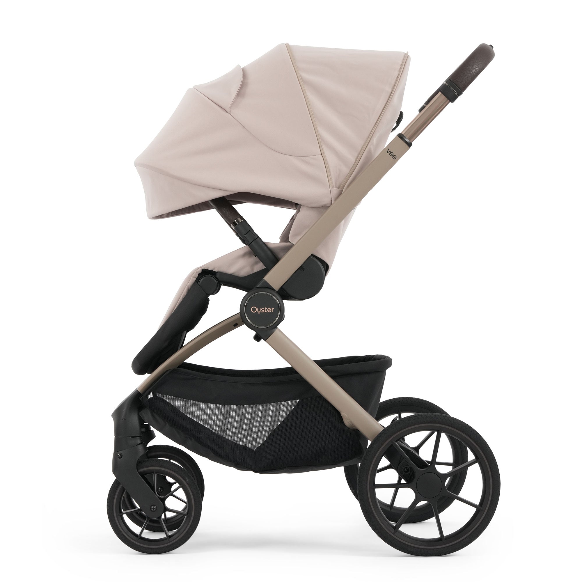 Oyster Vee Travel System Bundle in Vanilla