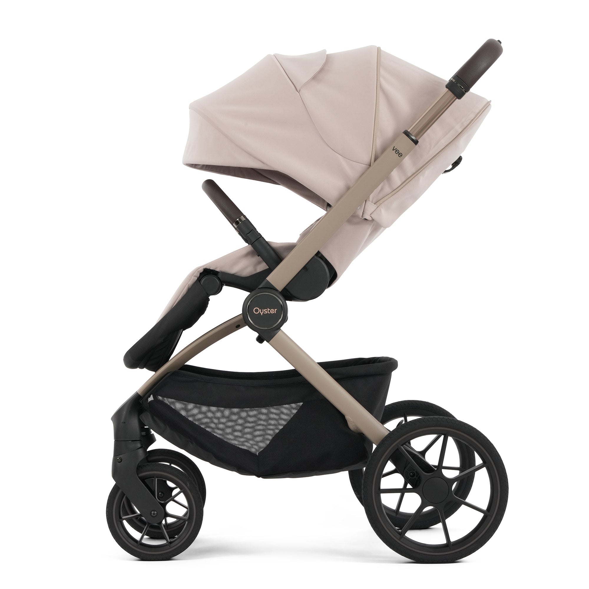 Oyster Vee Stroller & Carrycot Bundle in Vanilla