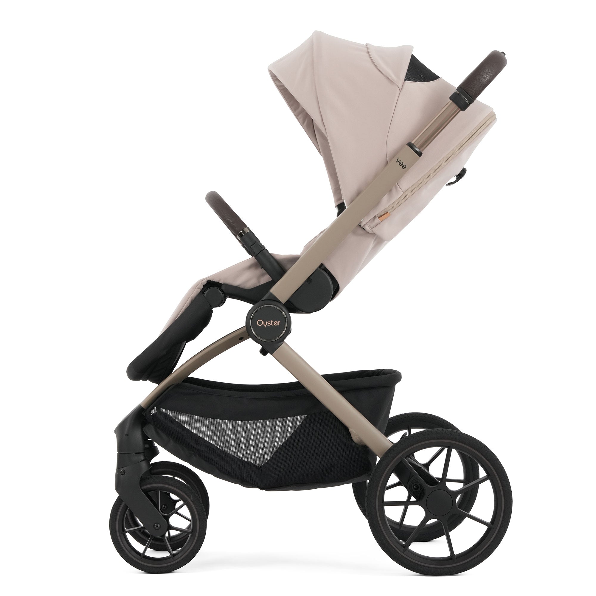 Oyster Vee Stroller & Carrycot Bundle in Vanilla
