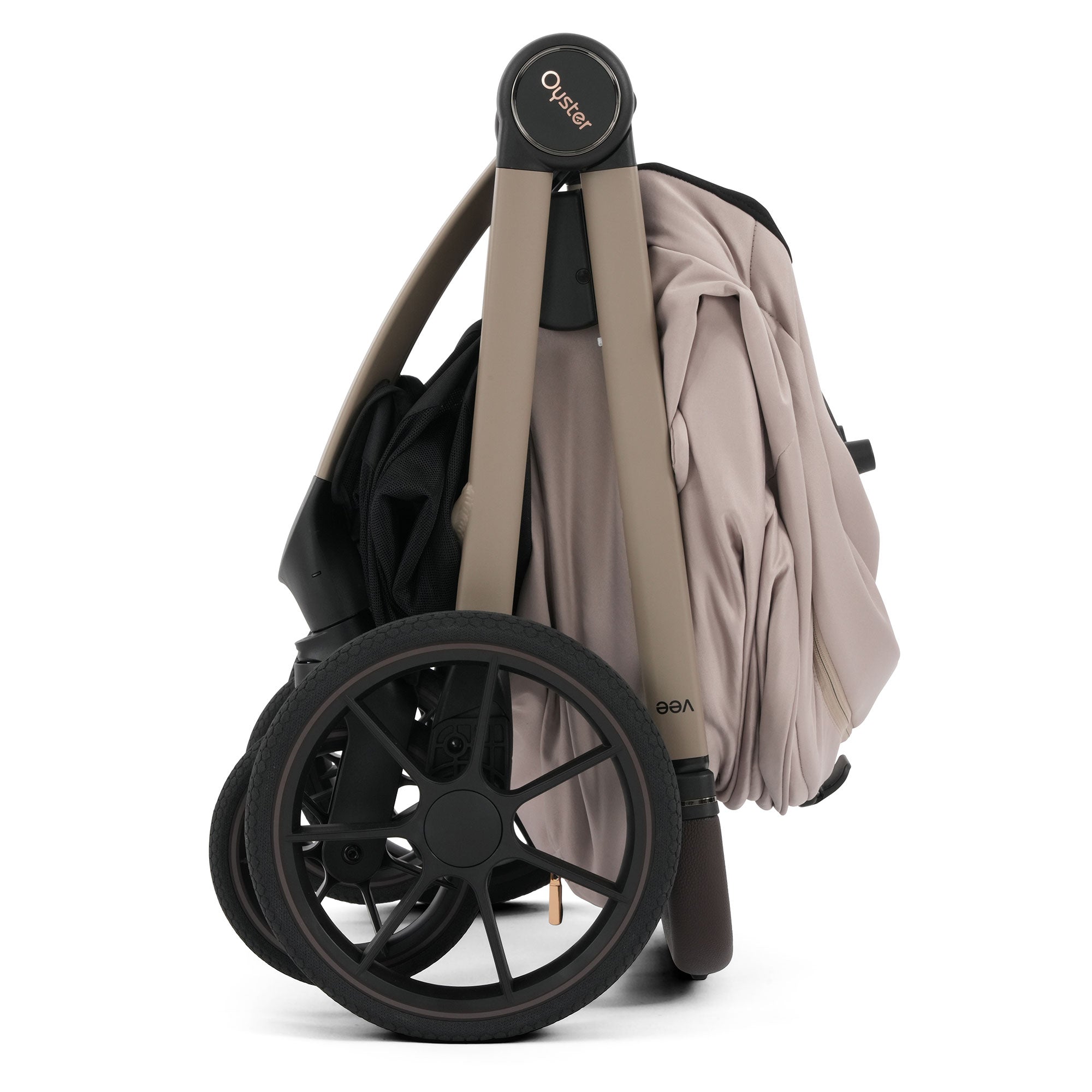 Oyster Vee Travel System Bundle in Vanilla