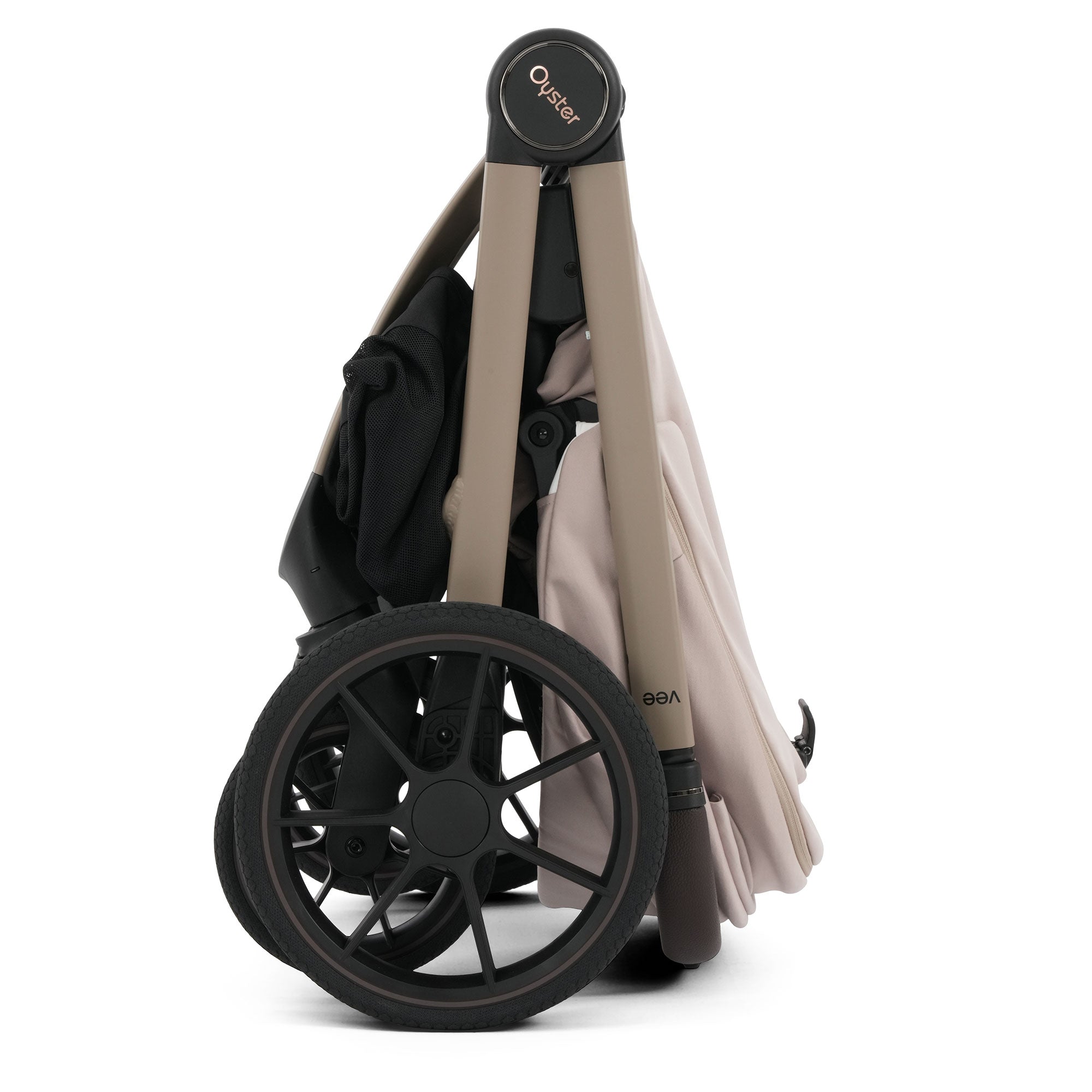 Oyster Vee Travel System Bundle in Vanilla