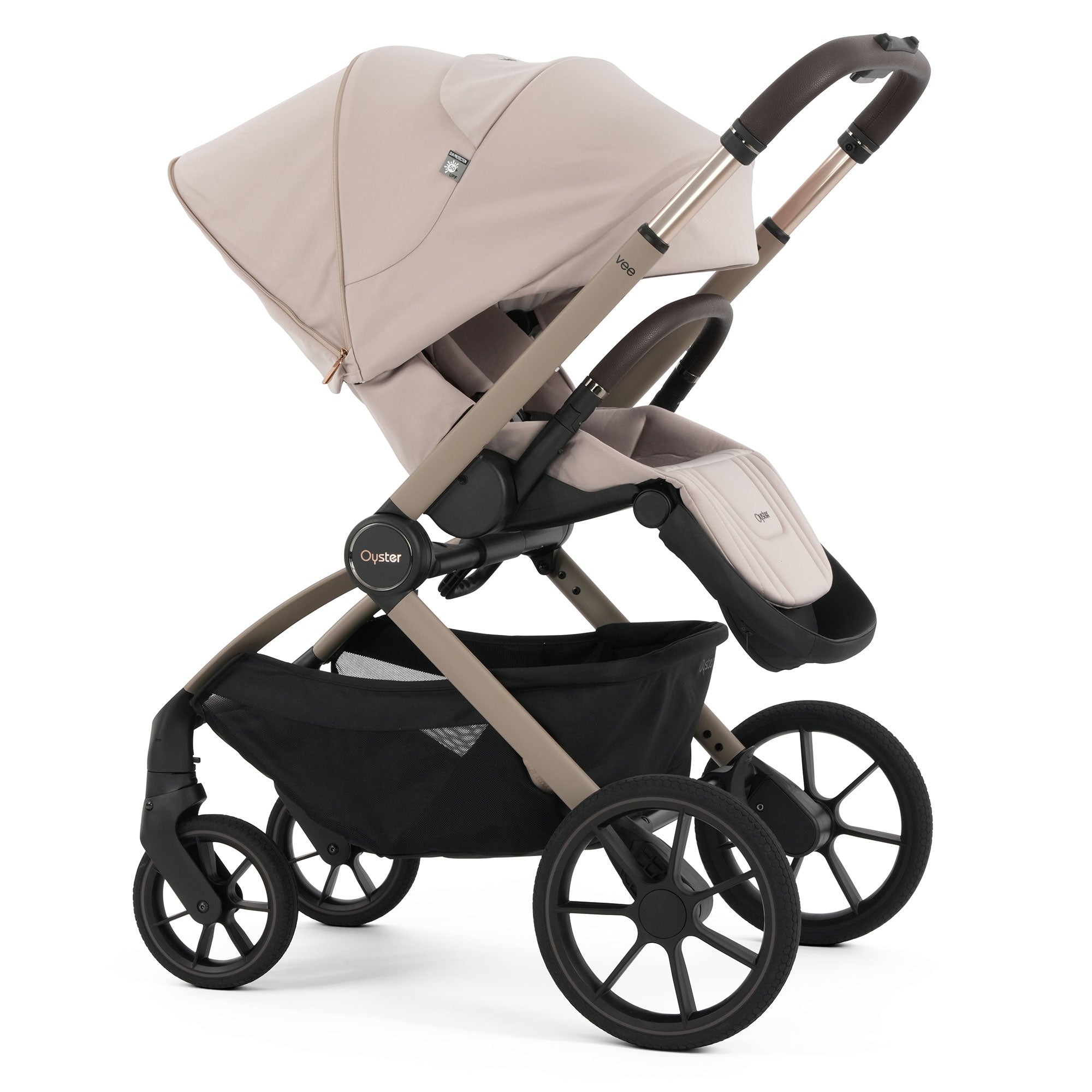 Oyster Vee Travel System Bundle in Vanilla