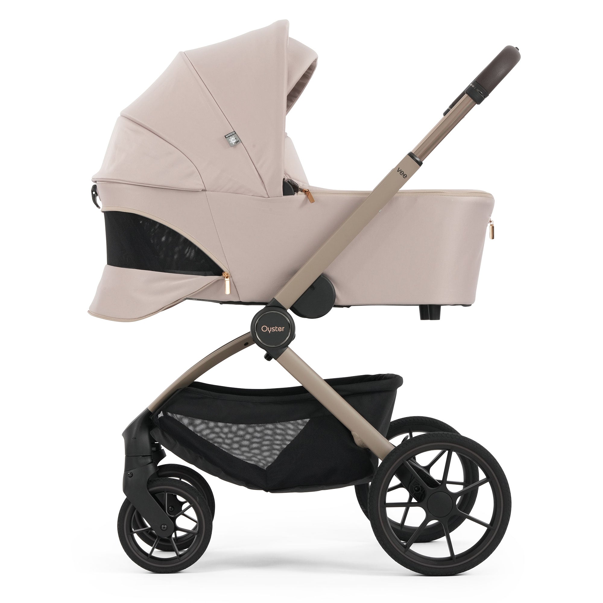Oyster Vee Travel System Bundle in Vanilla