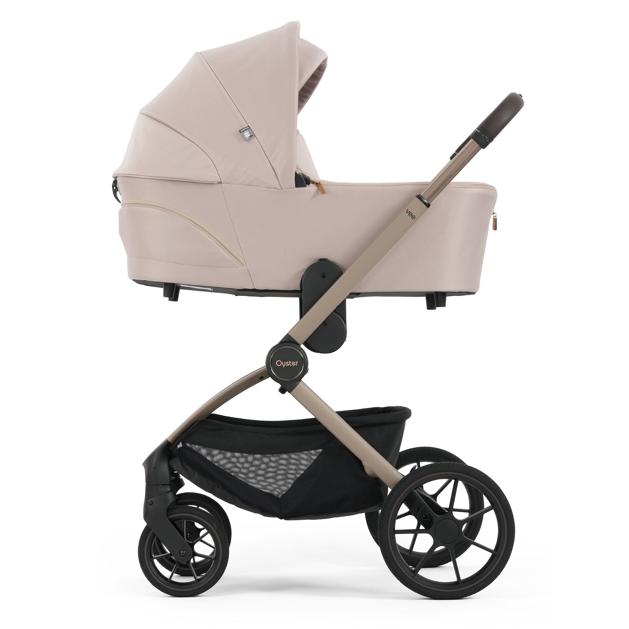 Oyster Vee Travel System Bundle in Vanilla