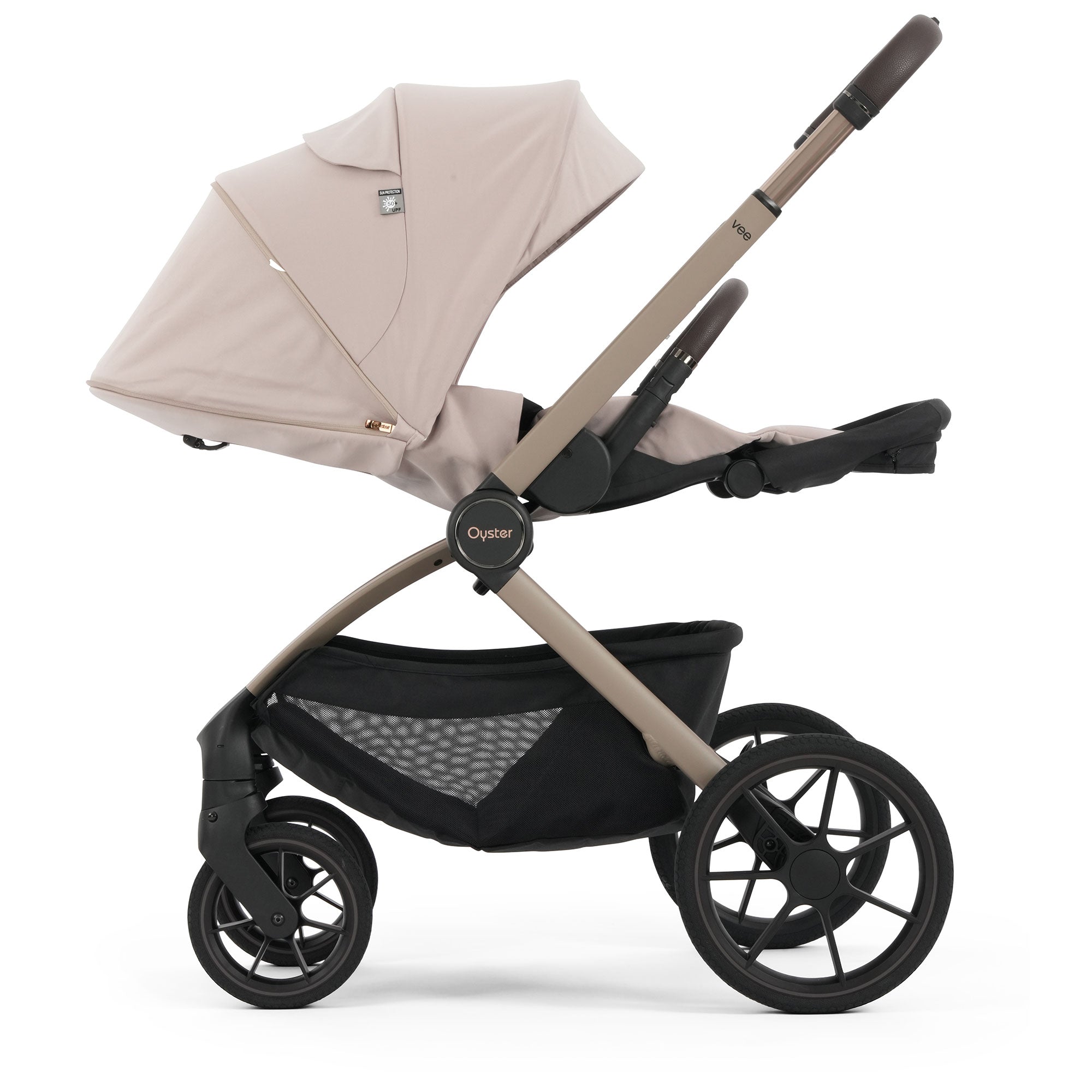 Oyster Vee Travel System Bundle in Vanilla