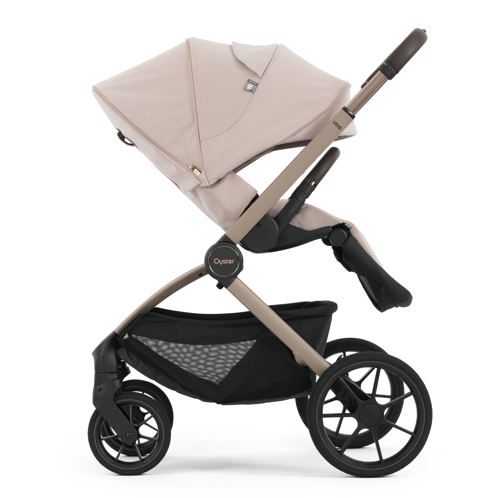 Oyster Vee Travel System Bundle in Vanilla