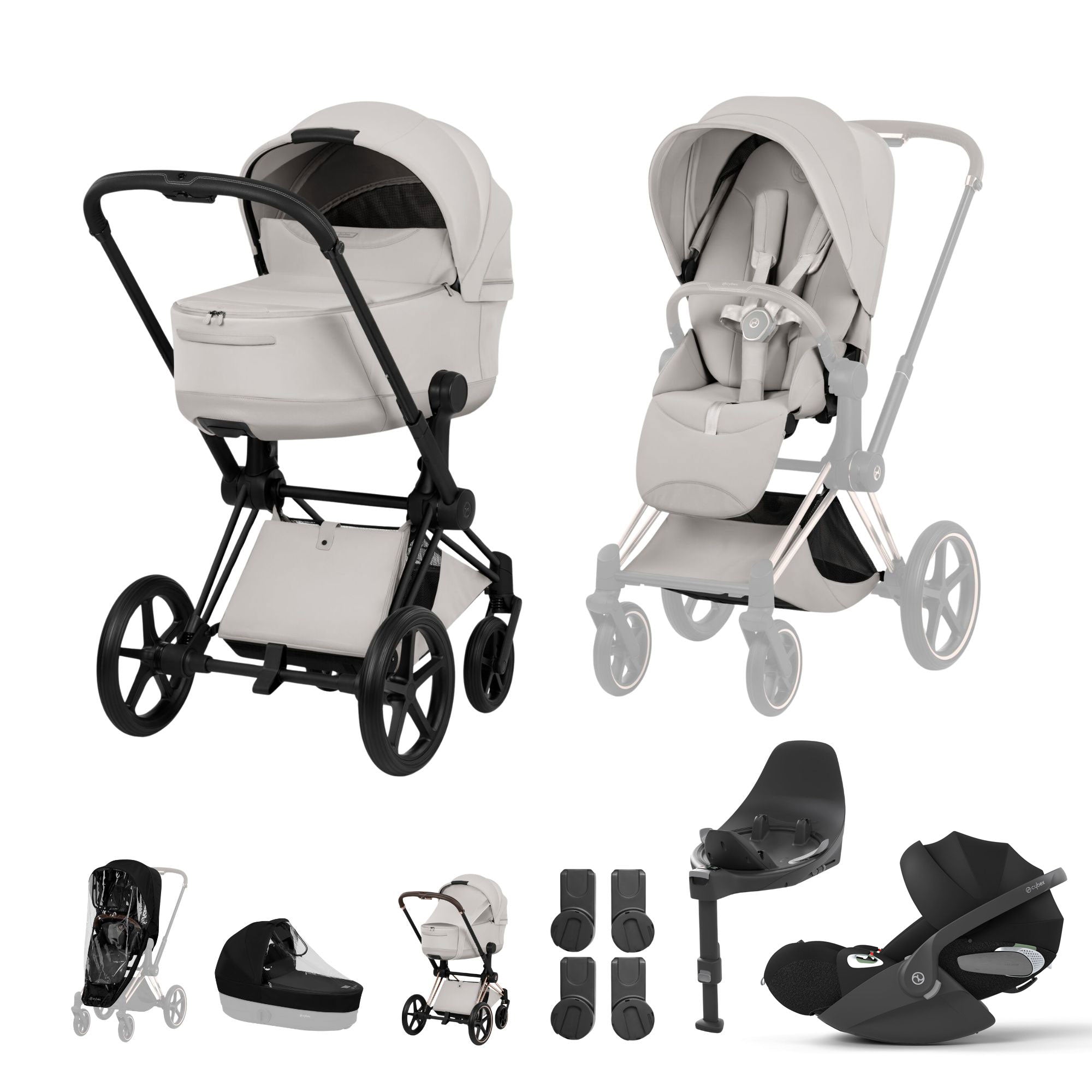 Cybex Priam Ultimate Bundle - Style Collection in City Grey