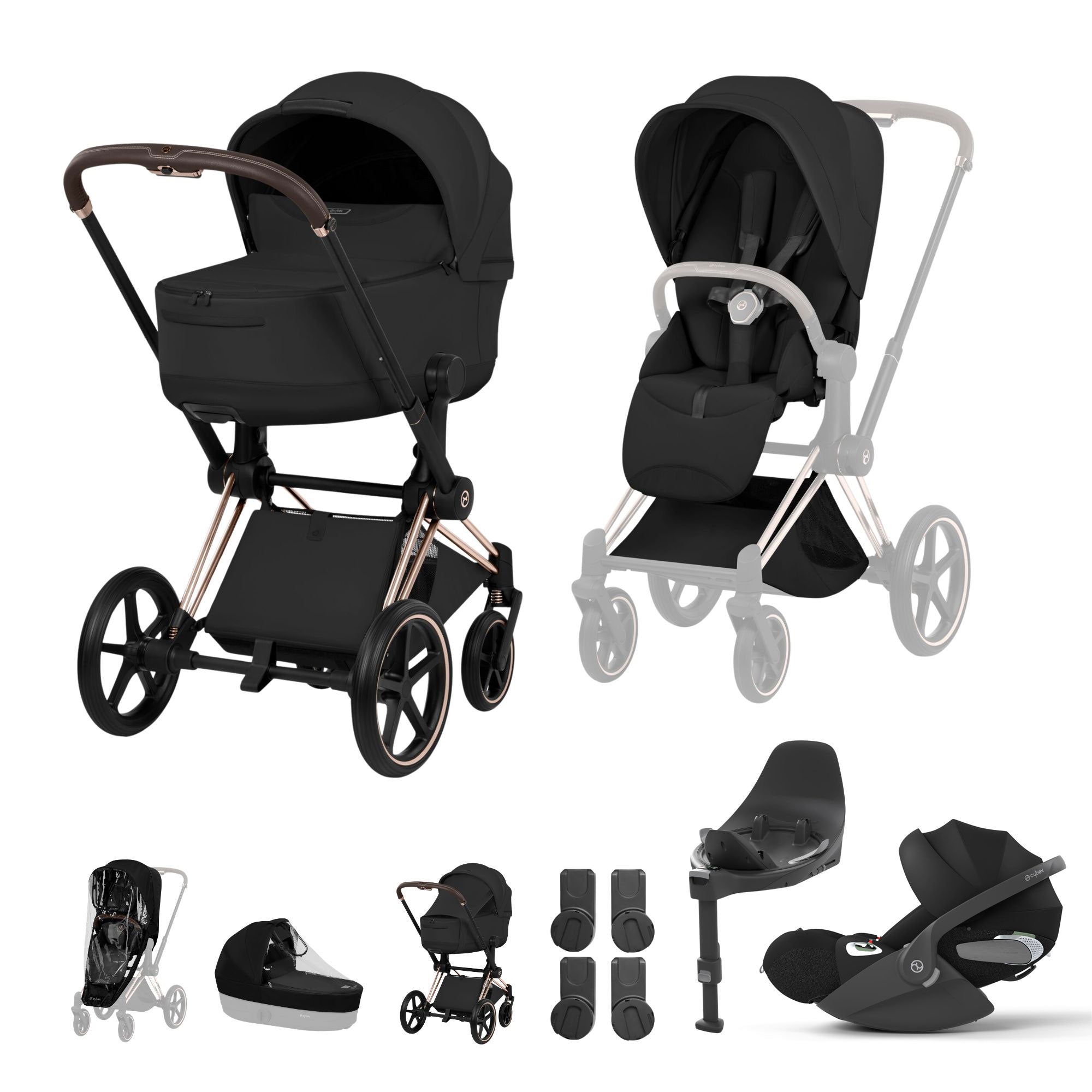 Cybex Priam Ultimate Bundle - Style Collection in Sepia Black