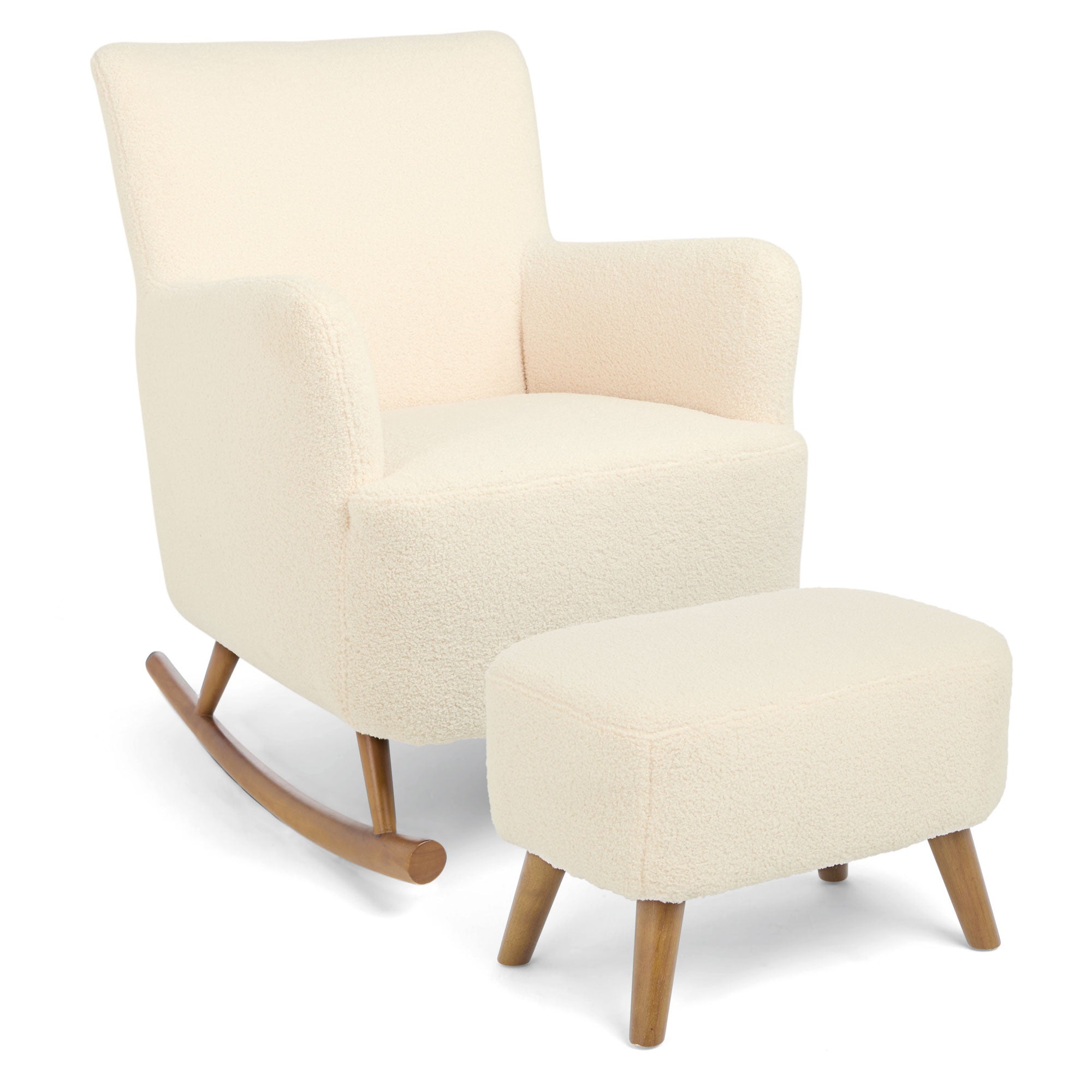 Mamas & Papas Elwood Nursing Chair in Off White Boucle Weave