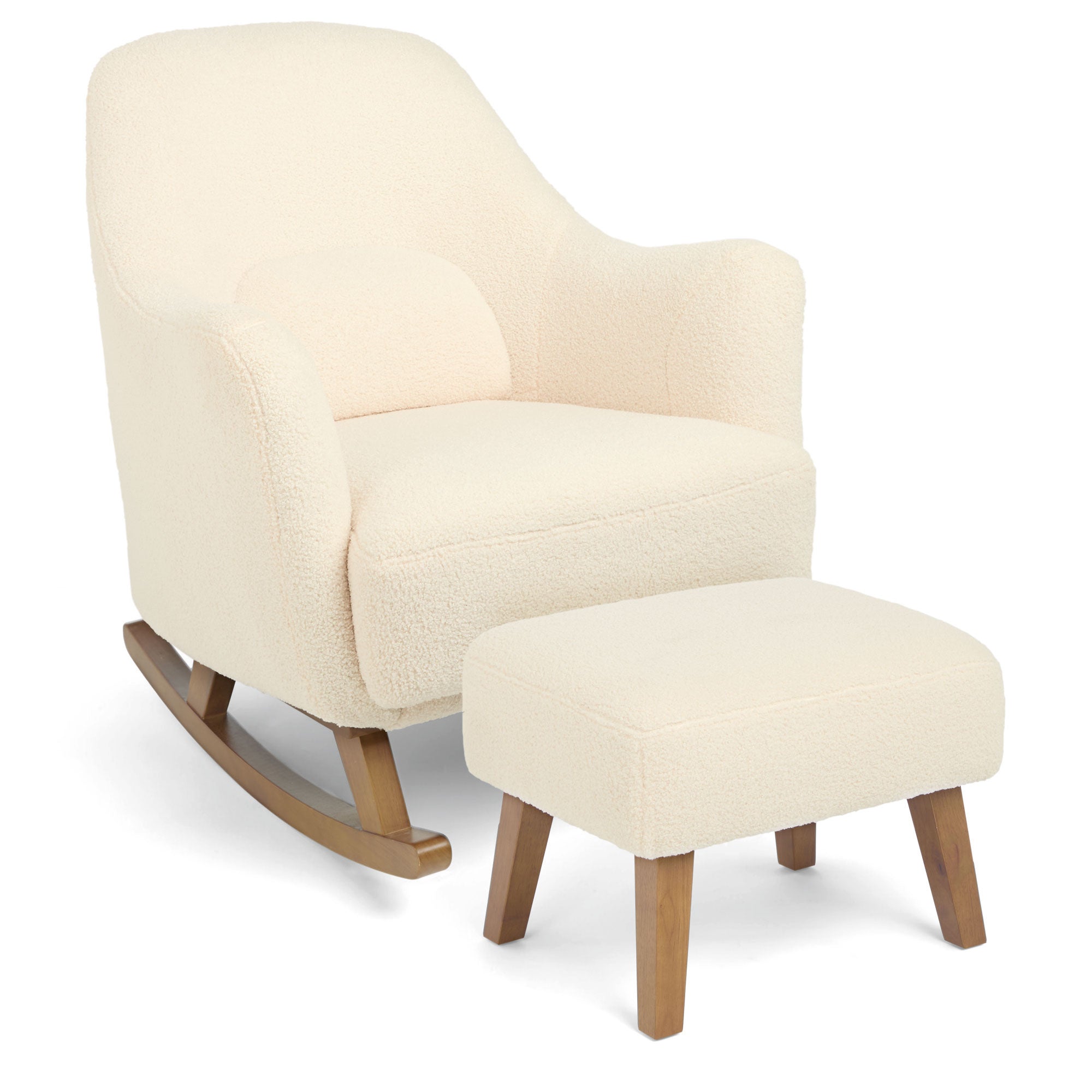 Mamas & Papas Penrose Nursing Chair in Off White Boucle Weave