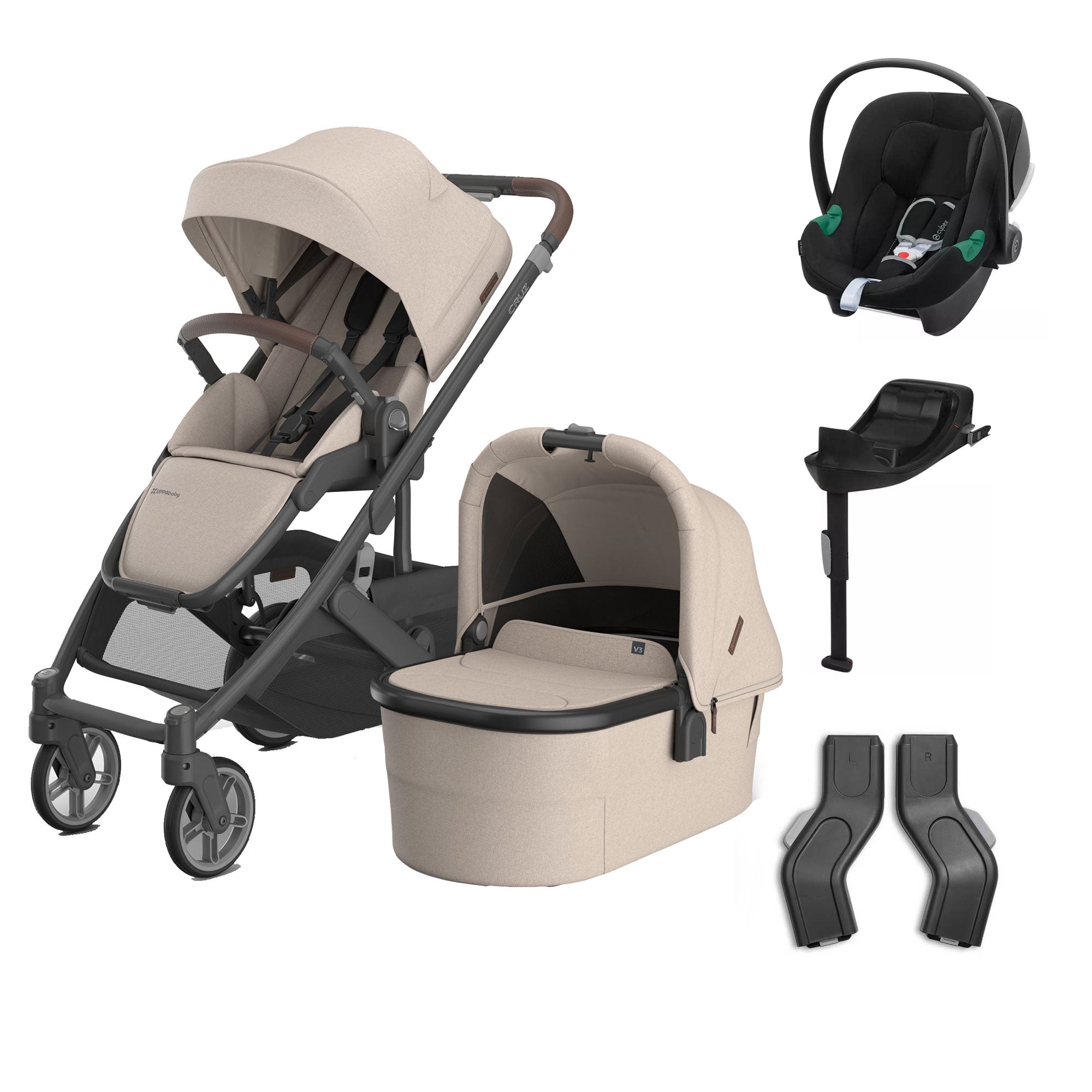 UPPAbaby Cruz V3 Complete Cybex Travel System in Ada