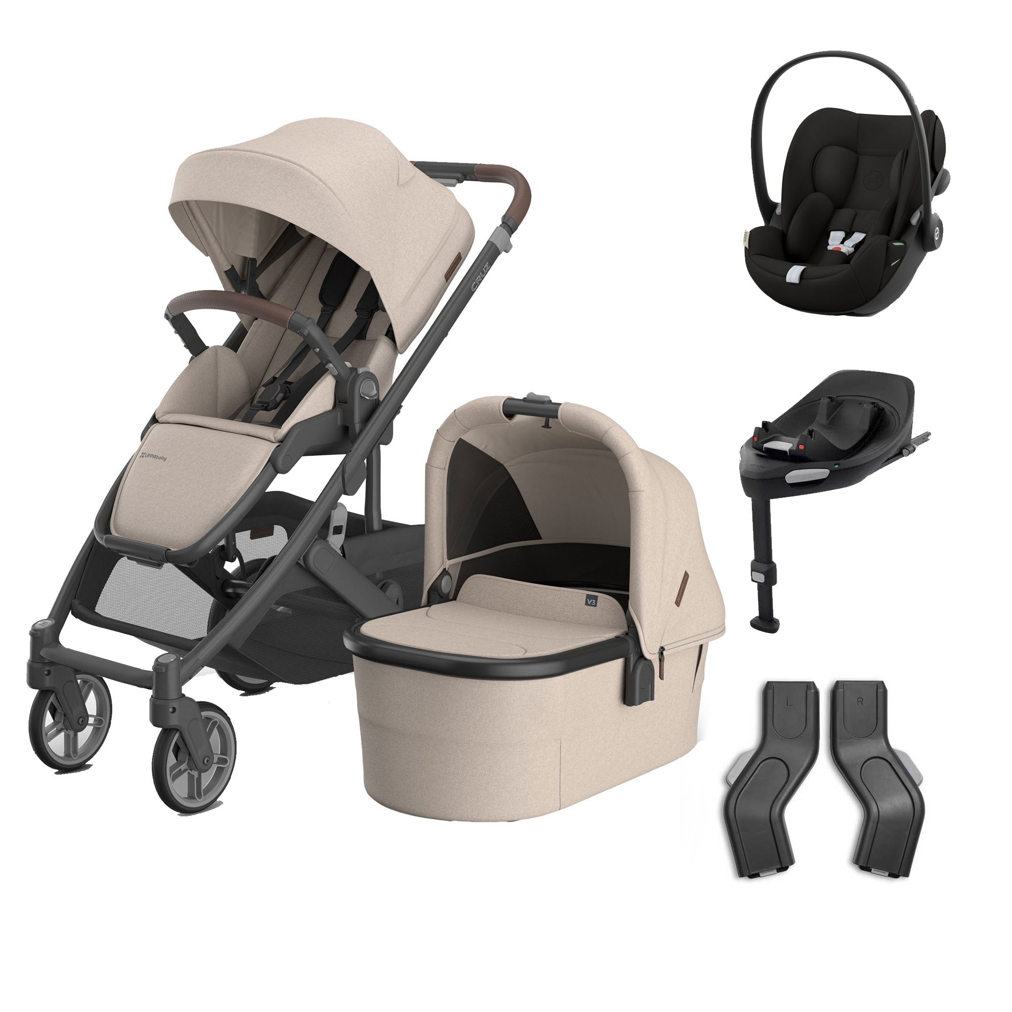 UPPAbaby Cruz V3 Complete Cybex Travel System in Ada