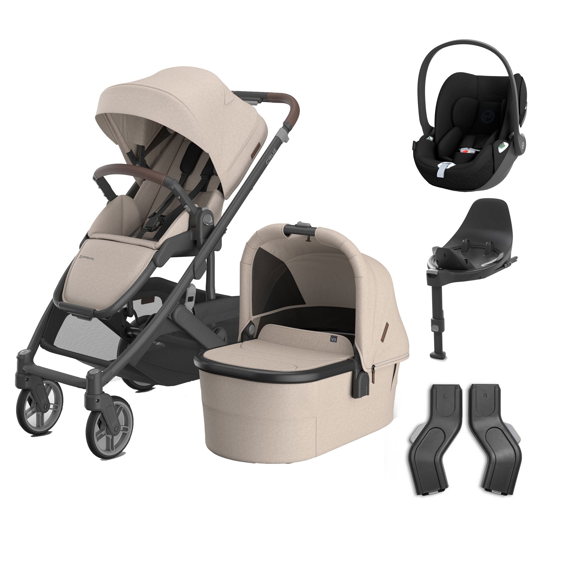 UPPAbaby Cruz V3 Complete Cybex Travel System in Ada
