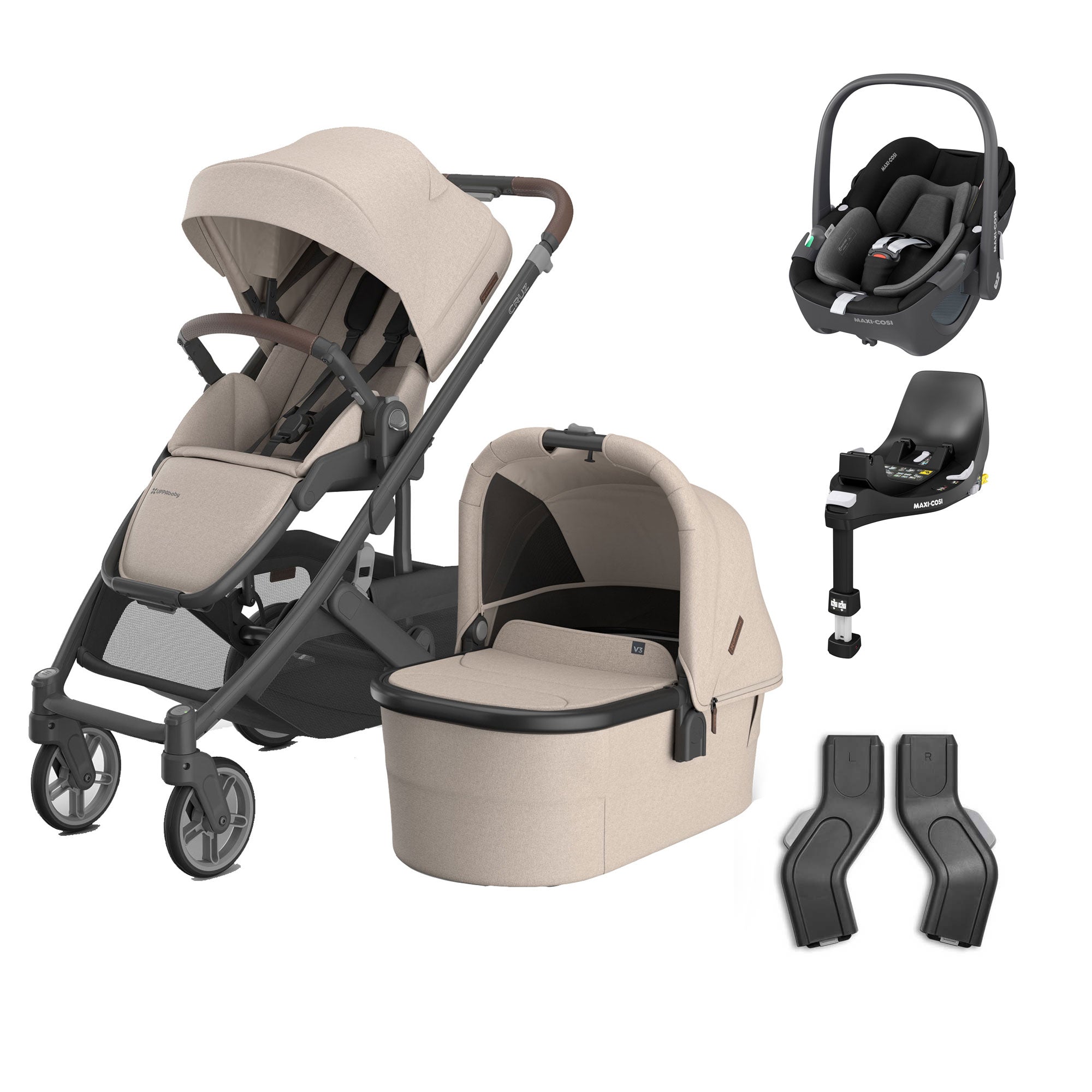 UPPAbaby Cruz V3 Complete Maxi-Cosi Travel System in Ada