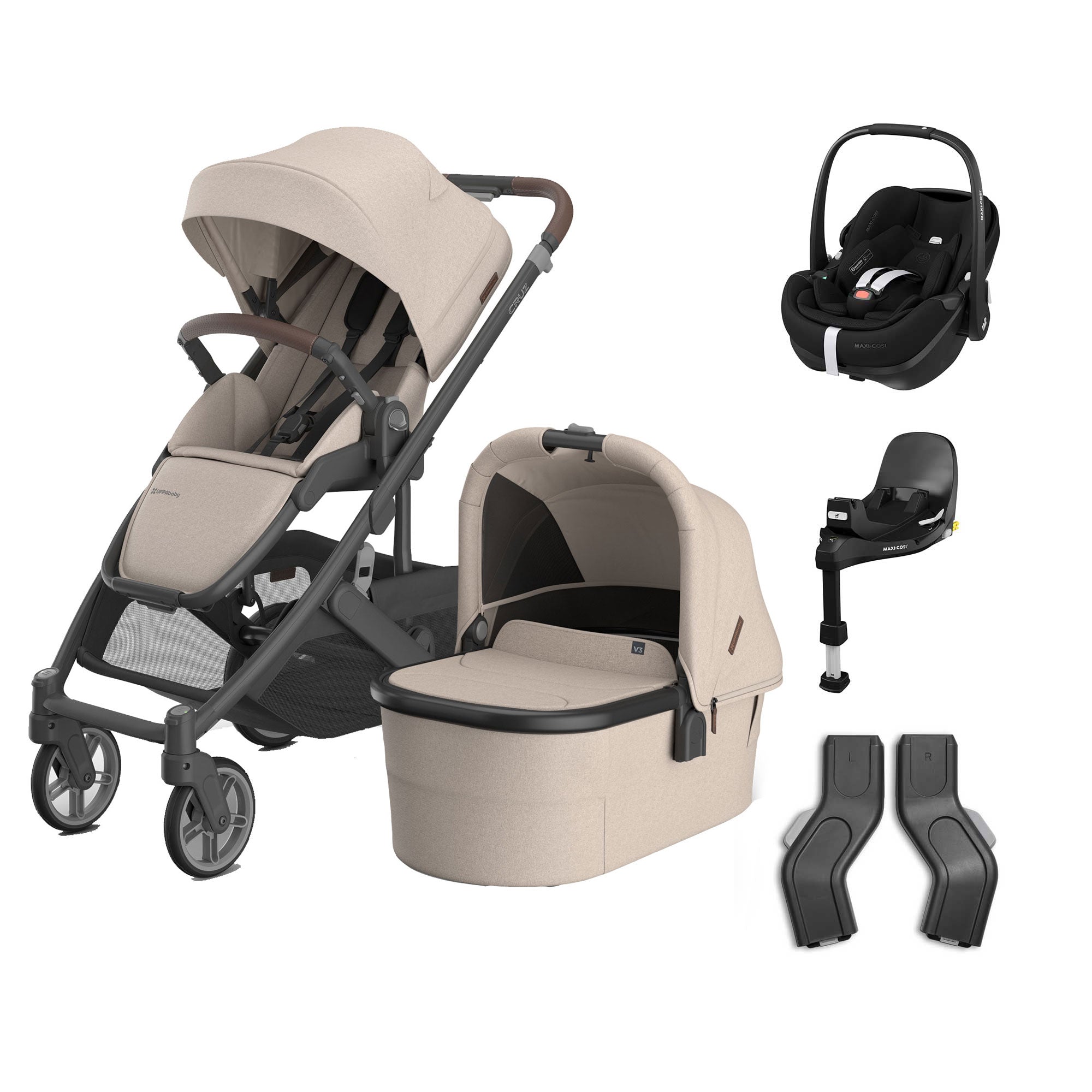 UPPAbaby Cruz V3 Complete Maxi-Cosi Travel System in Ada